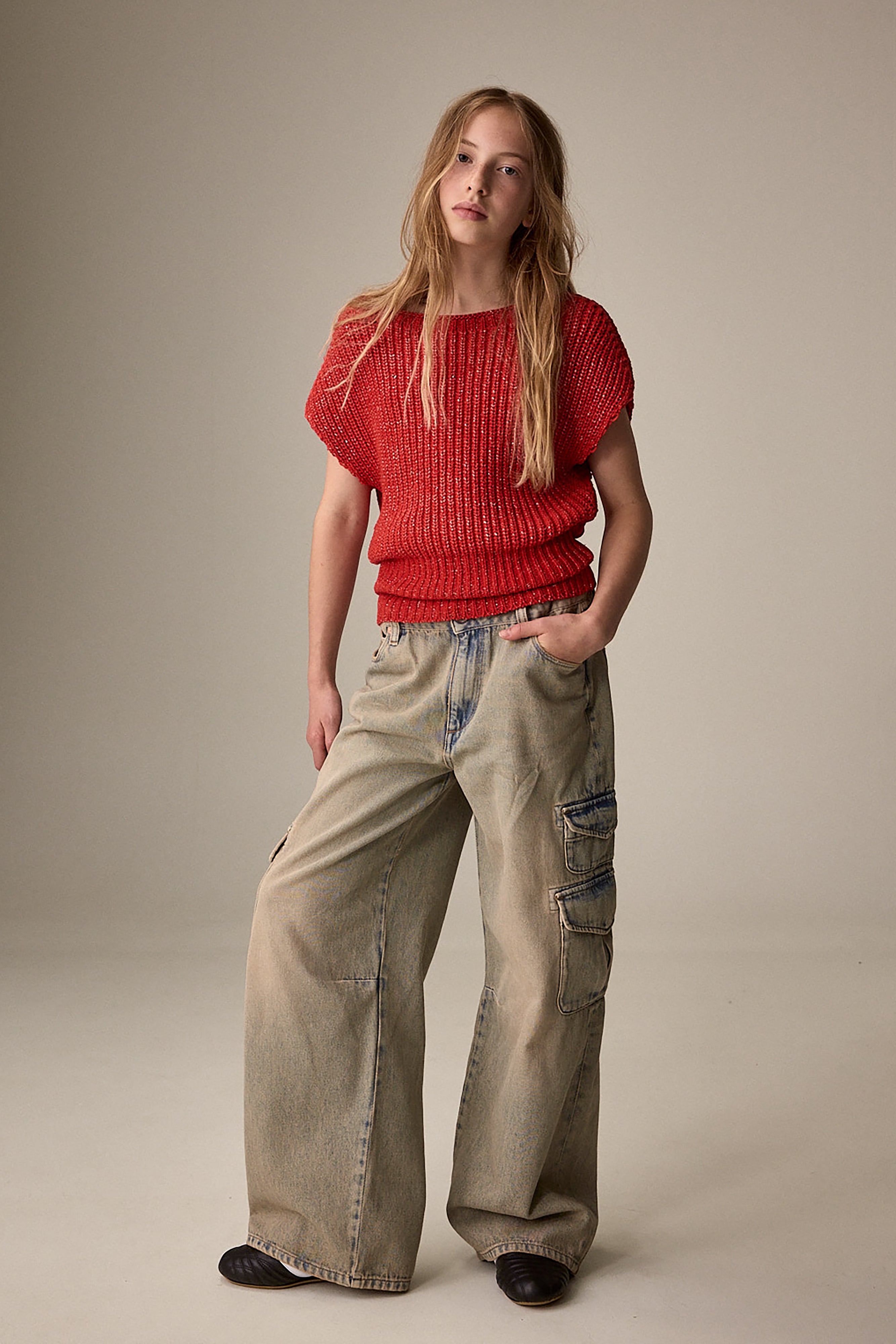 Pietra Flared Jeans - Used blue For Girls | Bellerose