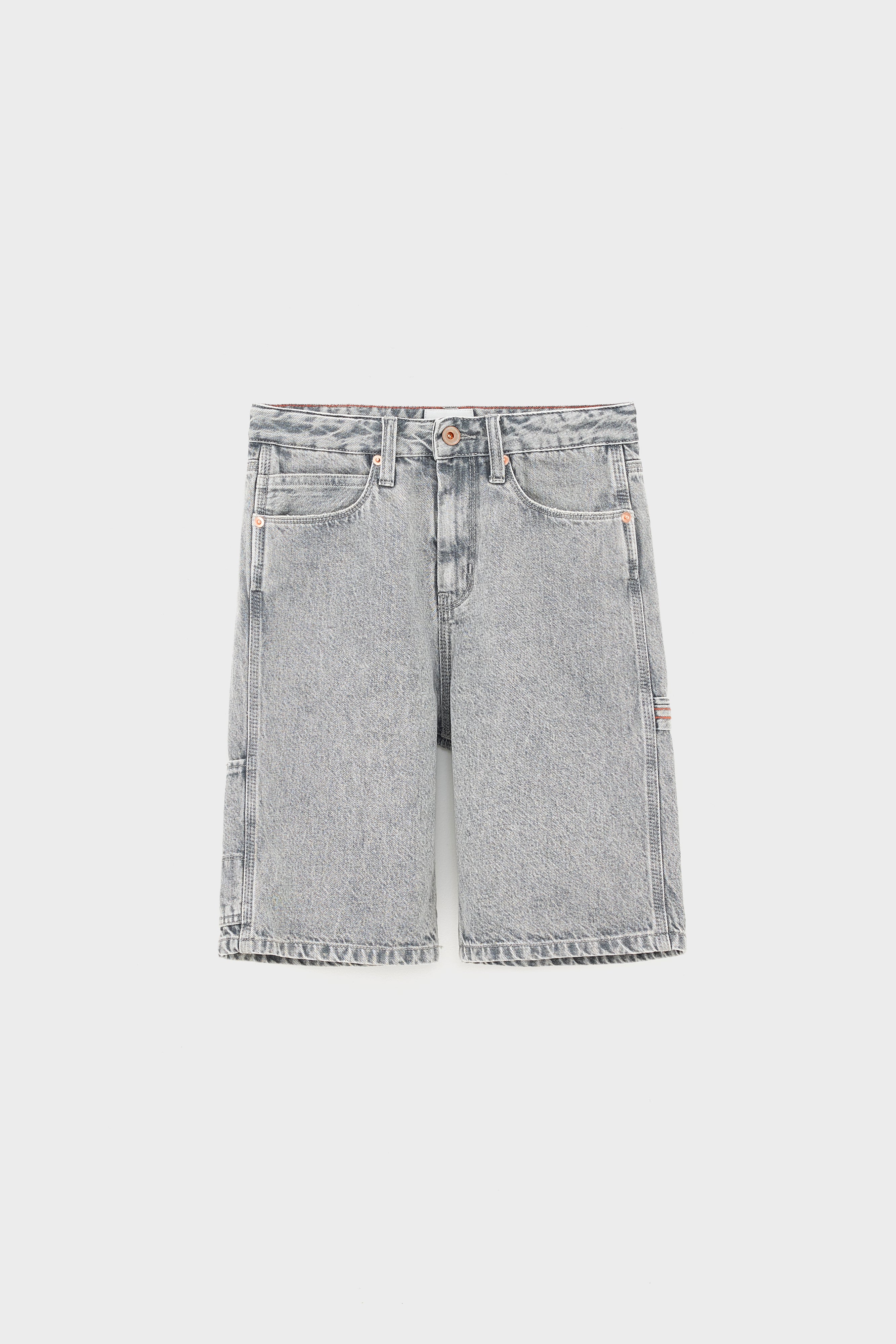 Peers Denim Shorts - Dirty grey For Boys | Bellerose