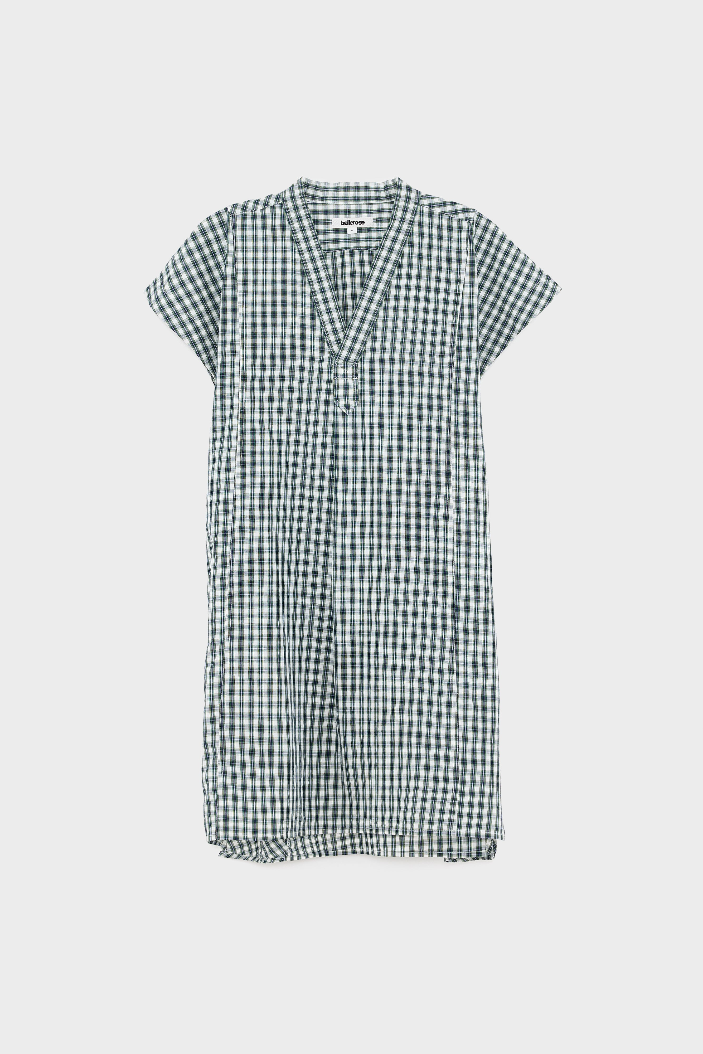 Robe À Carreaux Hazer - Grass / Off white / Pensee Pour Fille | Bellerose