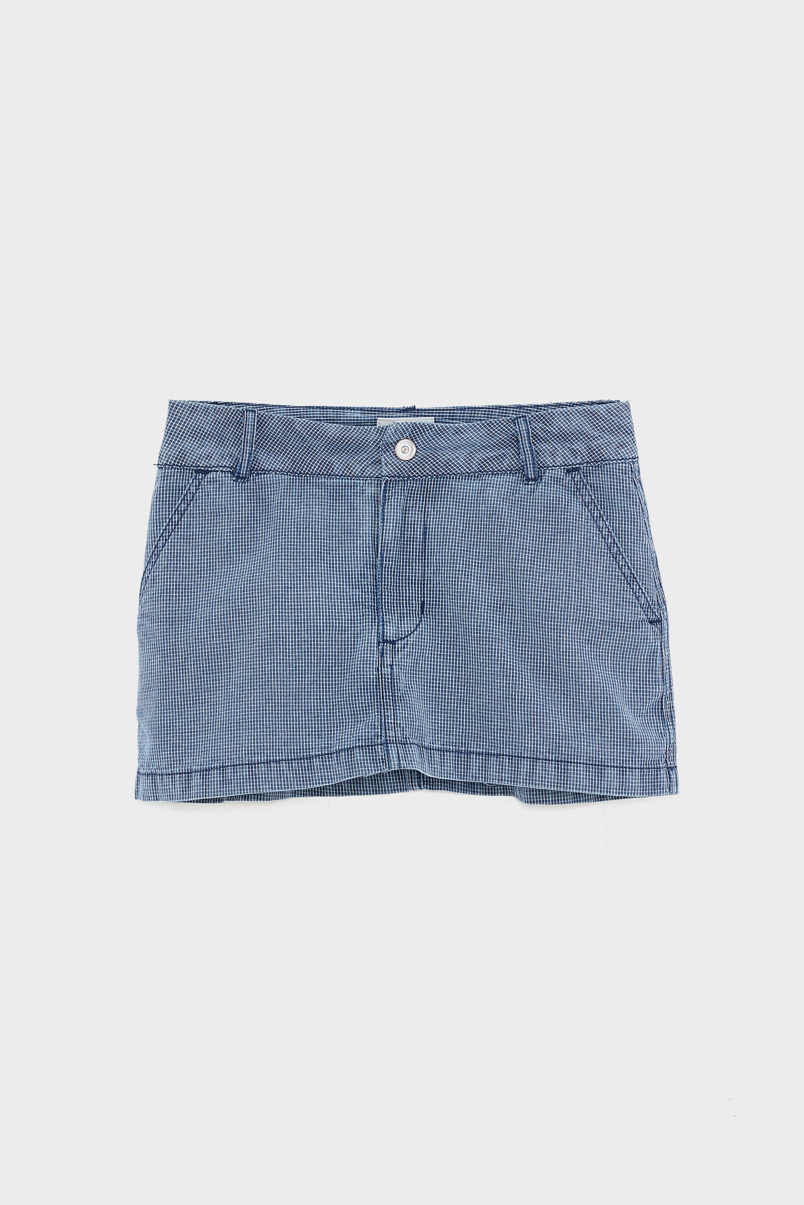 Pacman Mini Skirt - Blue jeans / Calcaire For Girls | Bellerose