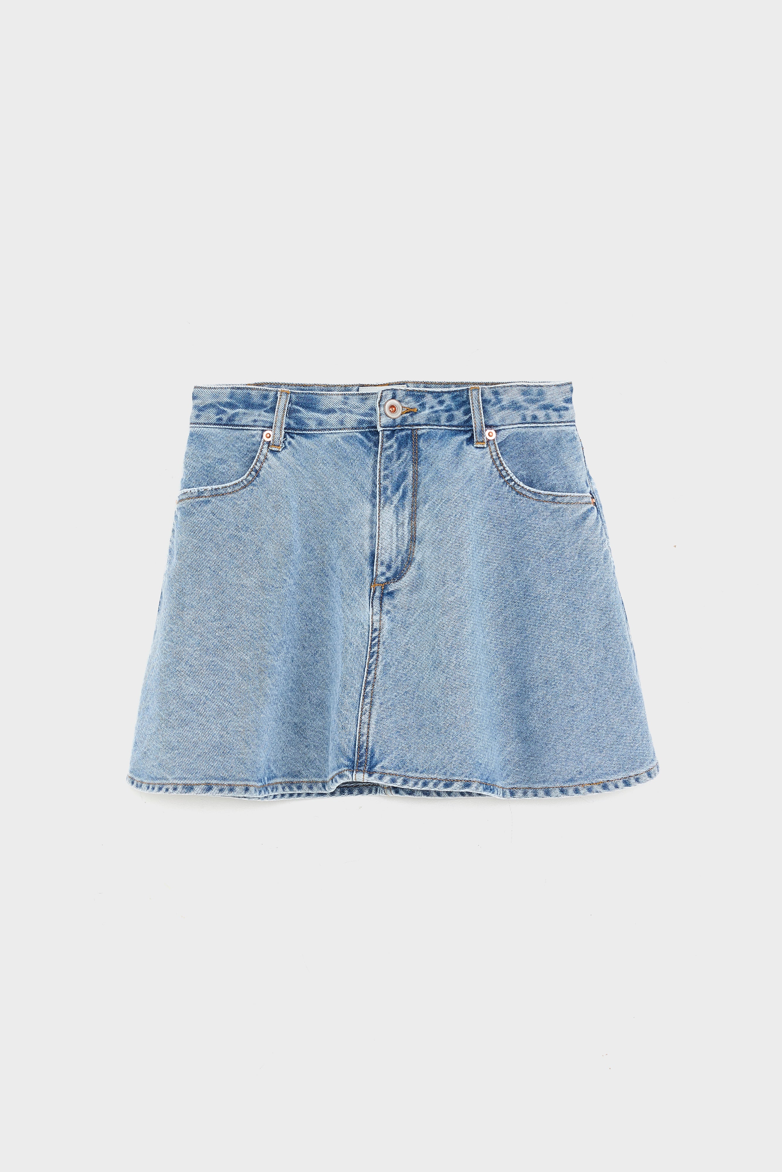 Pecan Mini Denim Skirt - Md blue bleach For Girls | Bellerose