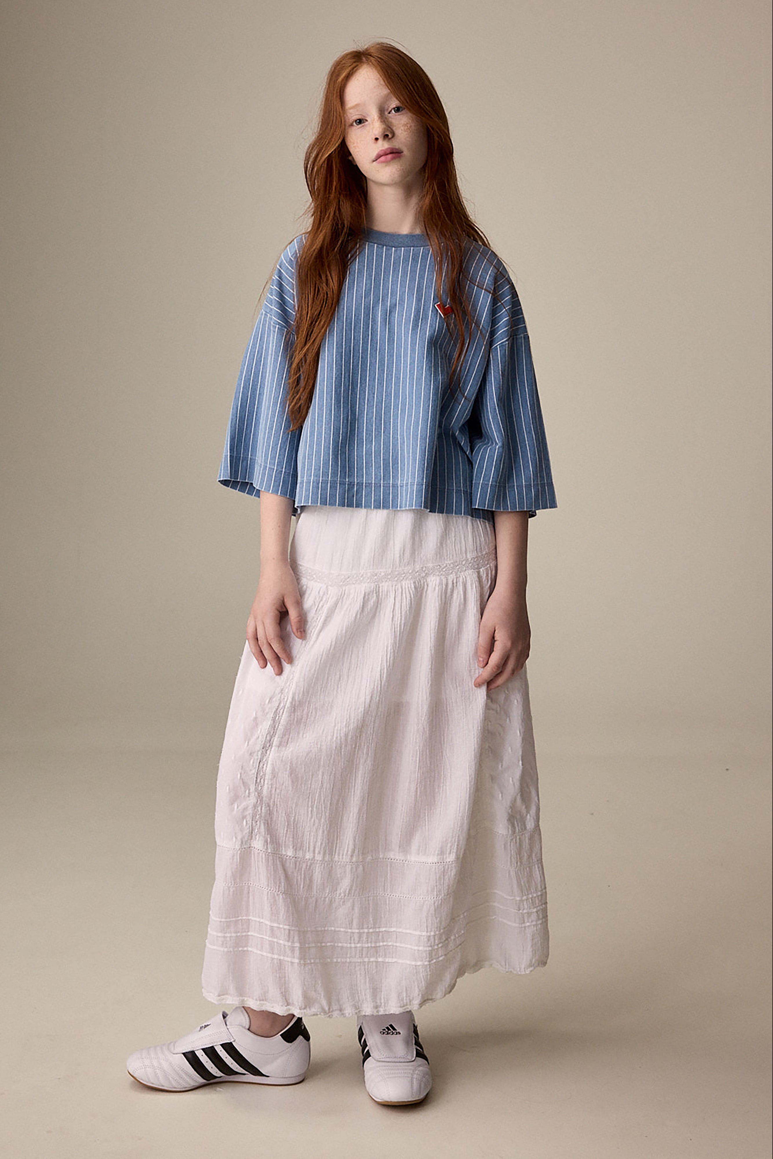 Hocus Long Skirt - White For Girls | Bellerose