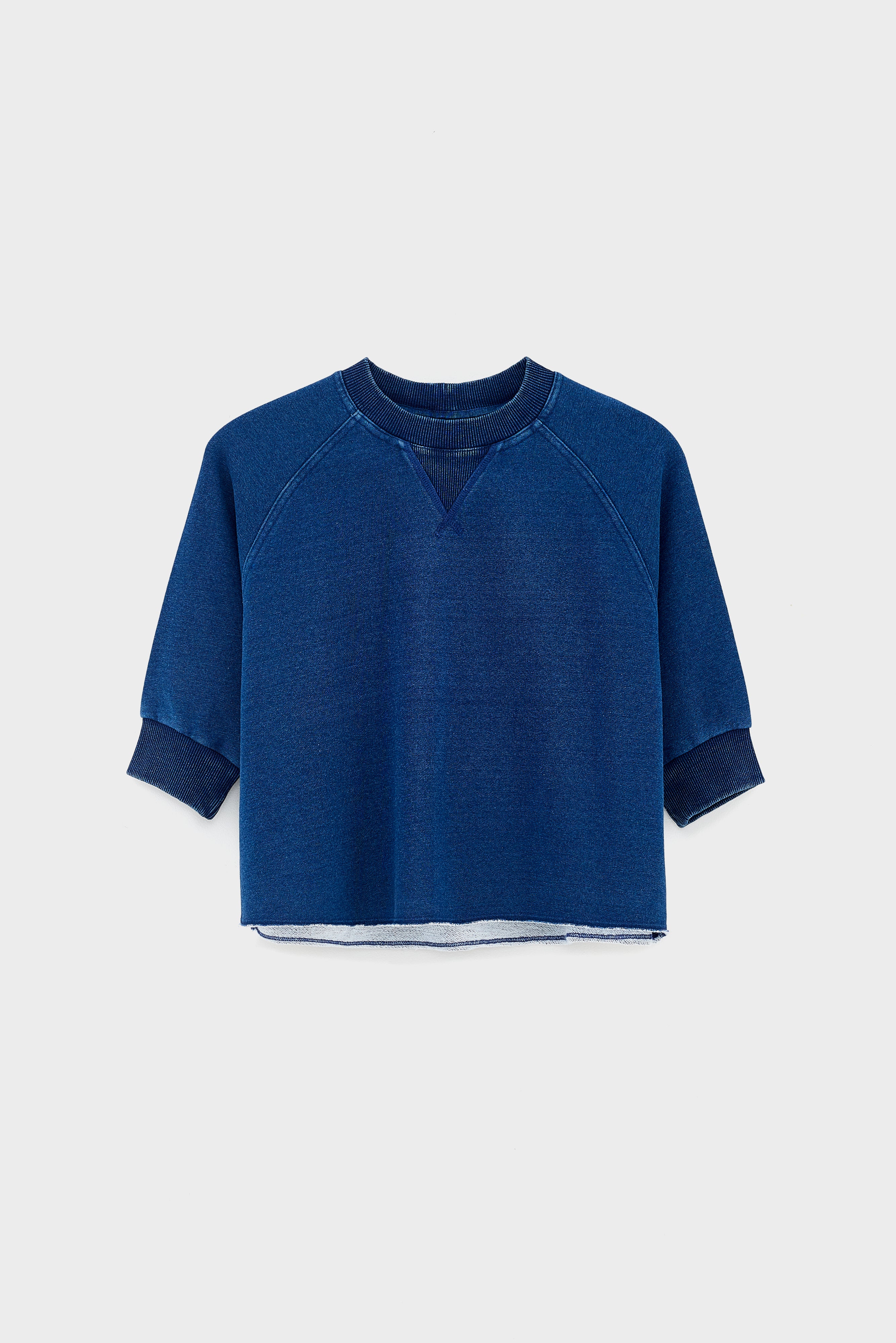 Fabini Short-sleeve Sweatshirt - Indigo For Girls | Bellerose