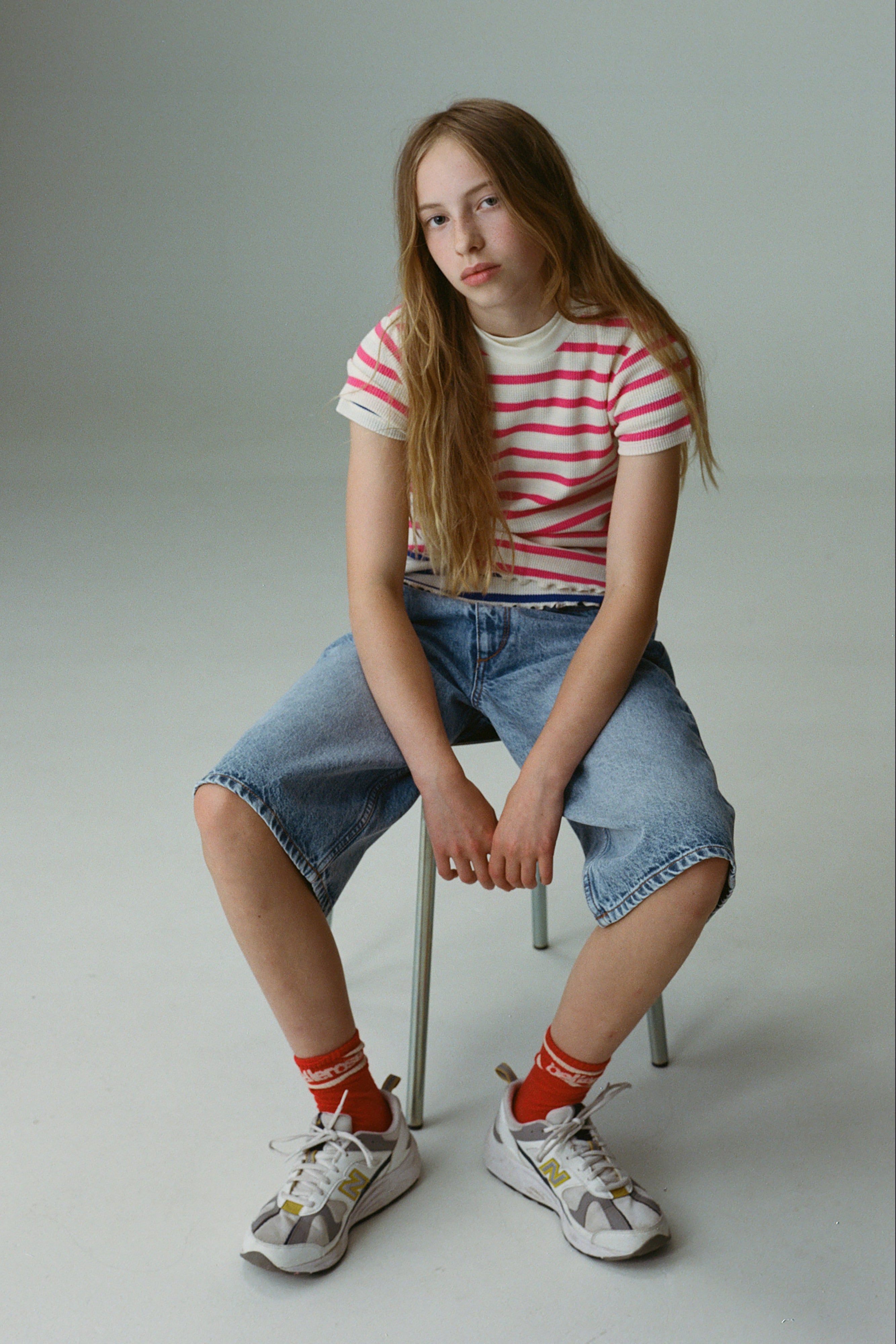 Aveli Slim T-shirt - Stripe a Für Girls | Bellerose