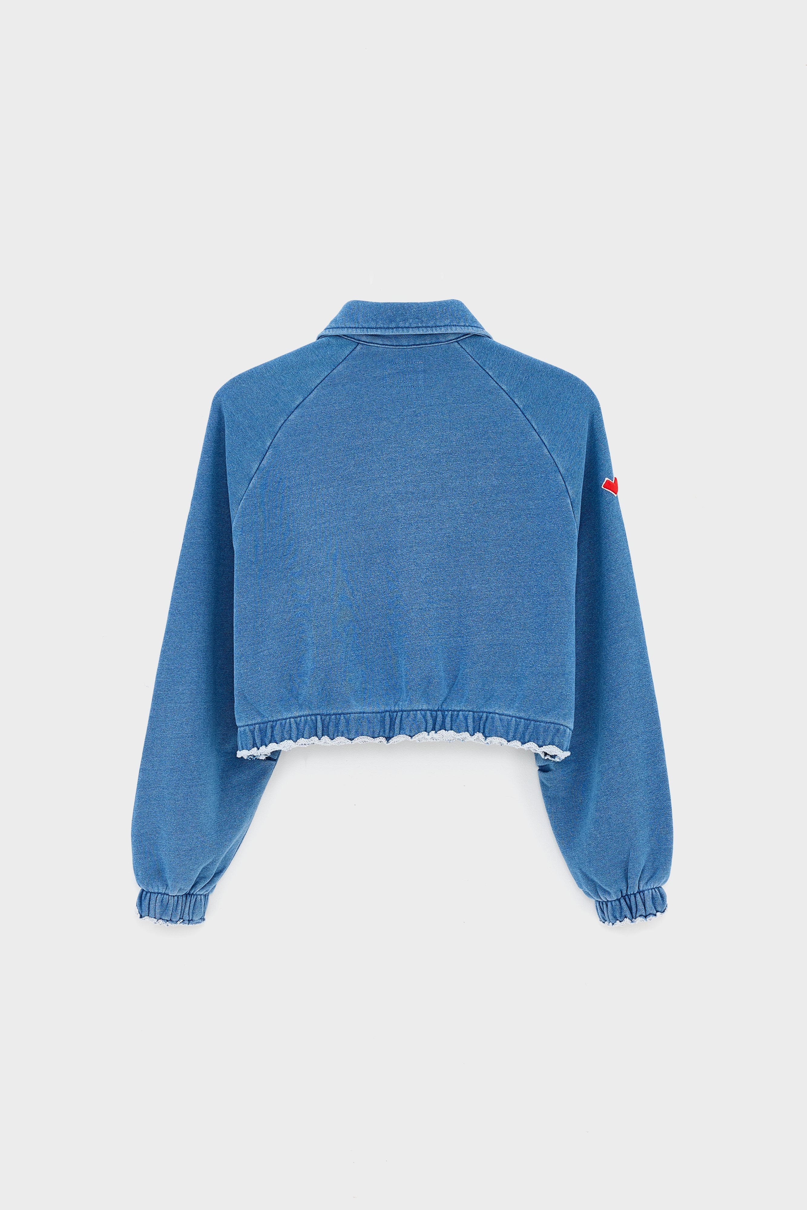 Agness Zipped Sweatshirt - Blue jeans For Girls | Bellerose