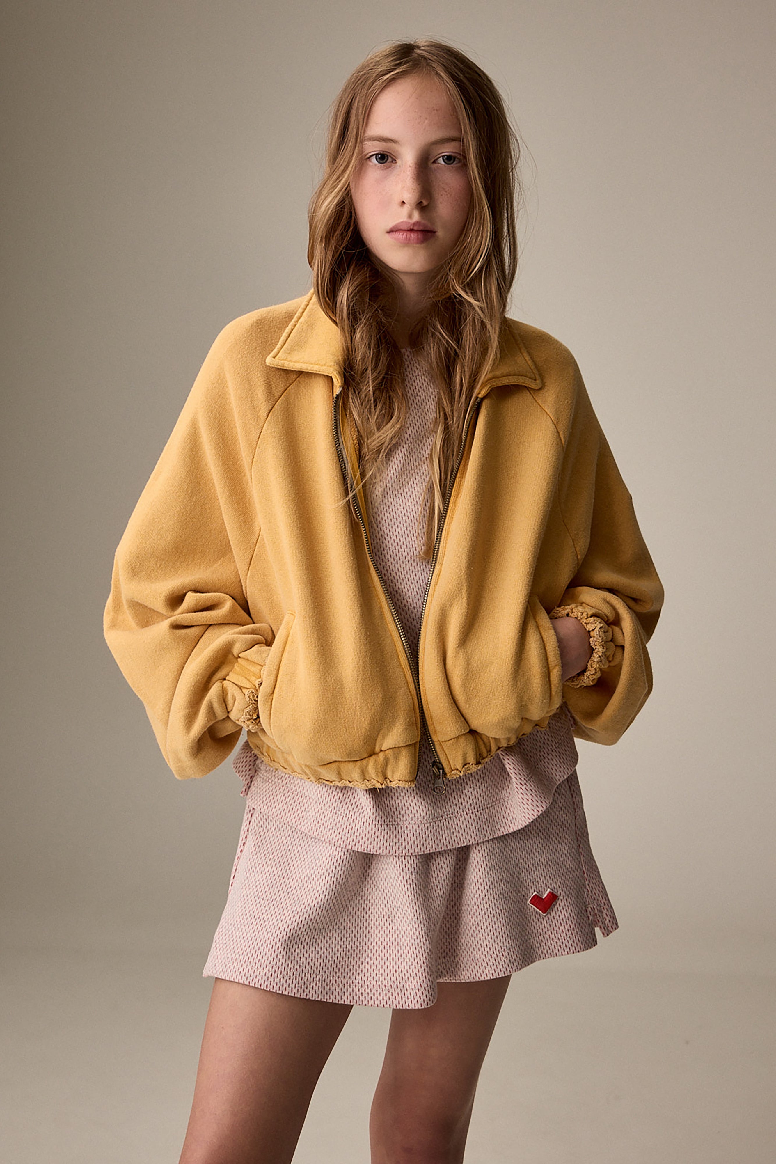 Agness Zipped Sweatshirt - Girasole For Girls | Bellerose