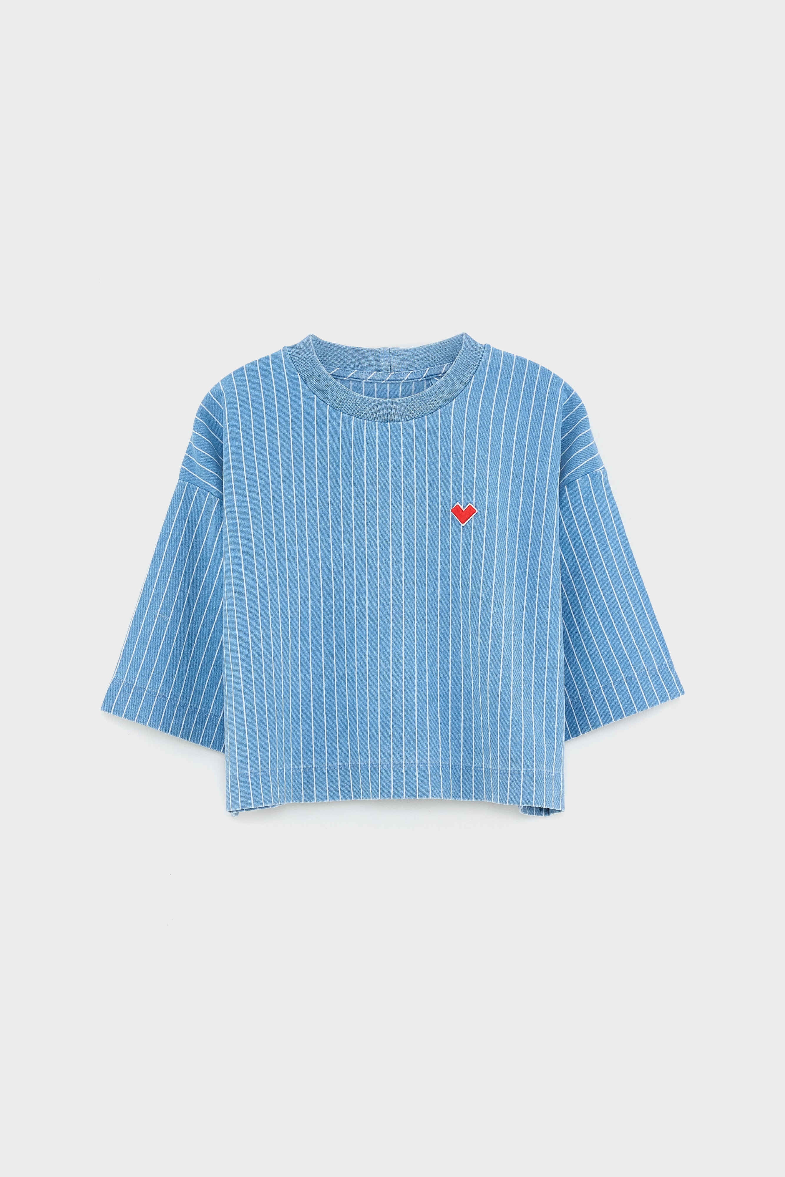 Athan Cropped T-shirt - Blue bonnet Für Girls | Bellerose