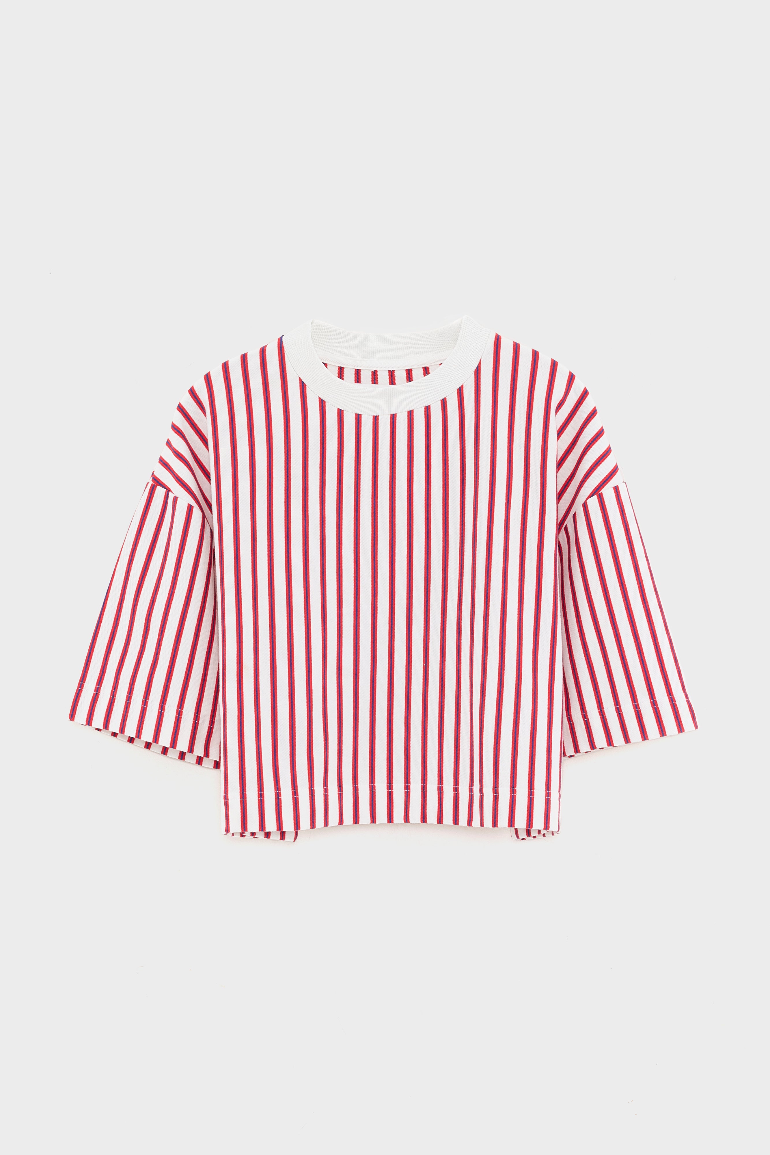 Athan Cropped T-shirt - Stripe a Für Girls | Bellerose