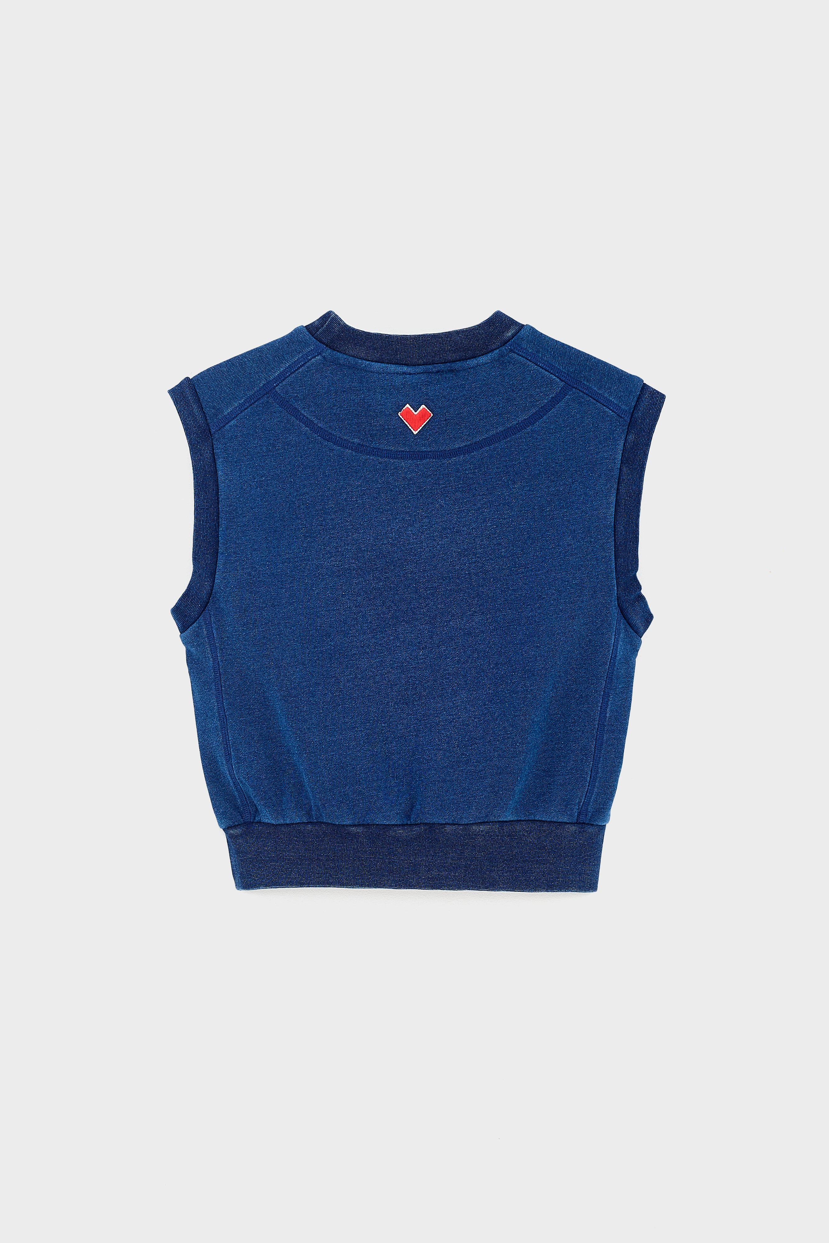 Azula Sleeveless Sweatshirt - Indigo For Girls | Bellerose