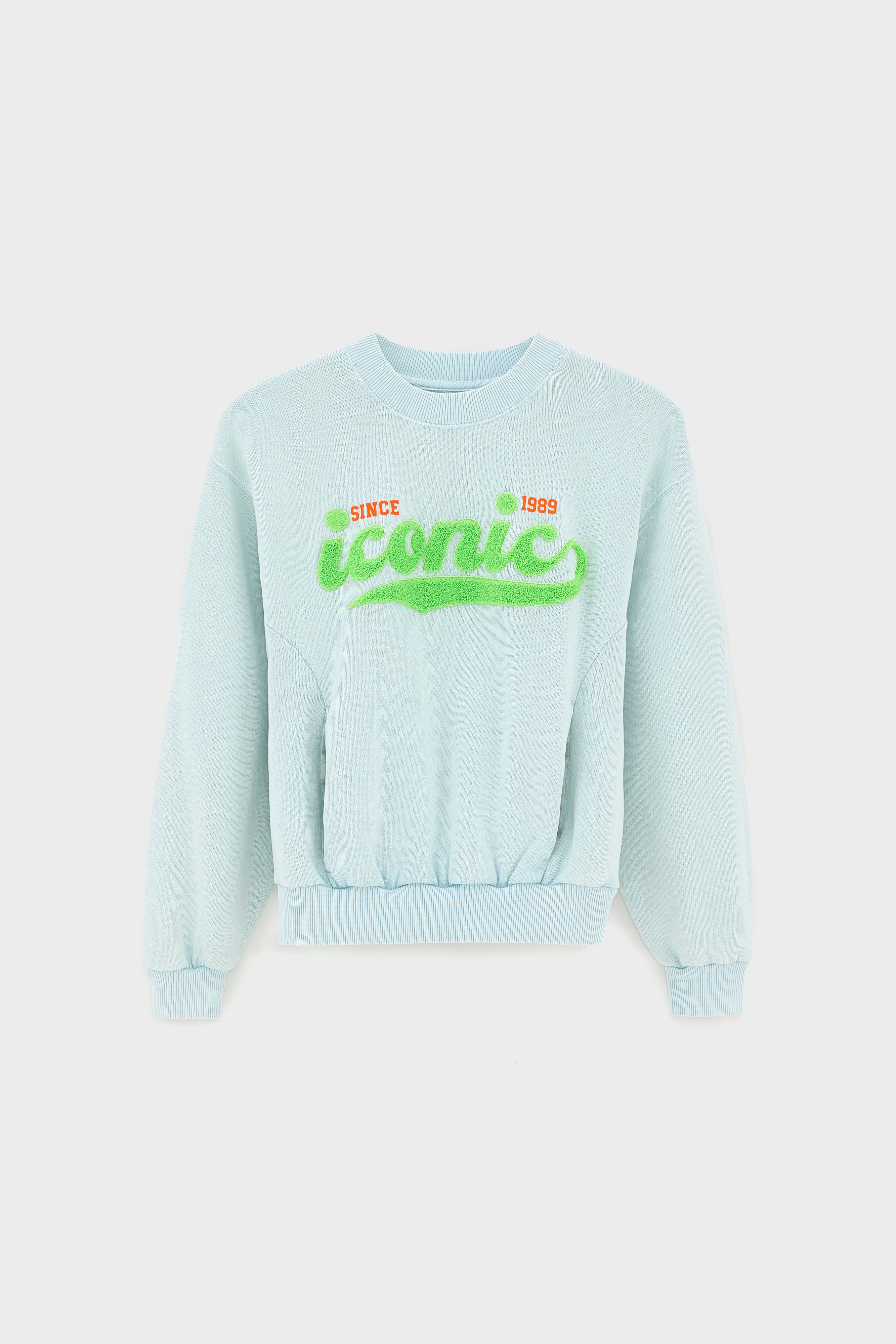 Fadopo Relaxed Sweatshirt - Pale blue For Girls | Bellerose