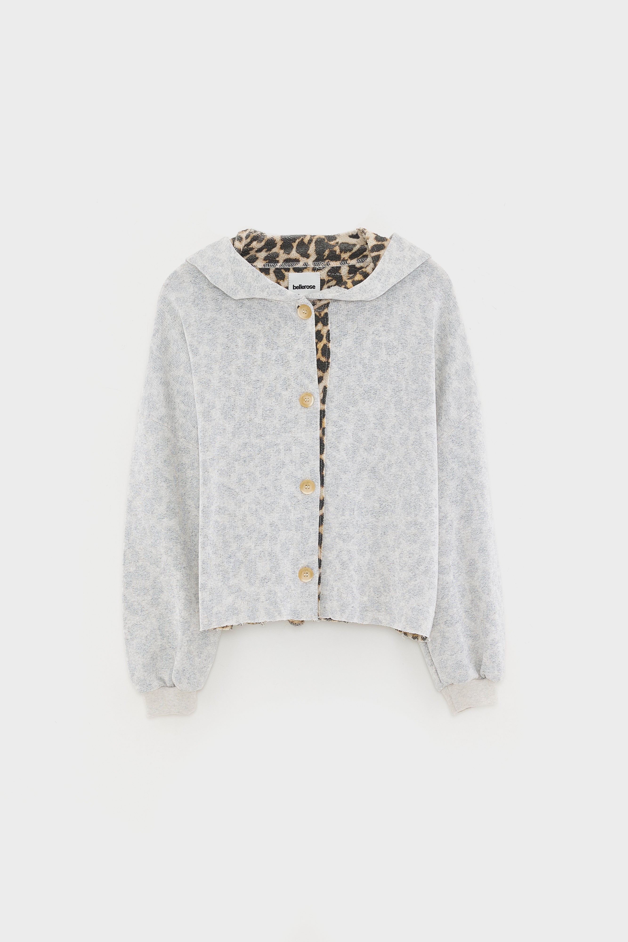 Fleya Relaxed Cardigan - Oyster For Girls | Bellerose