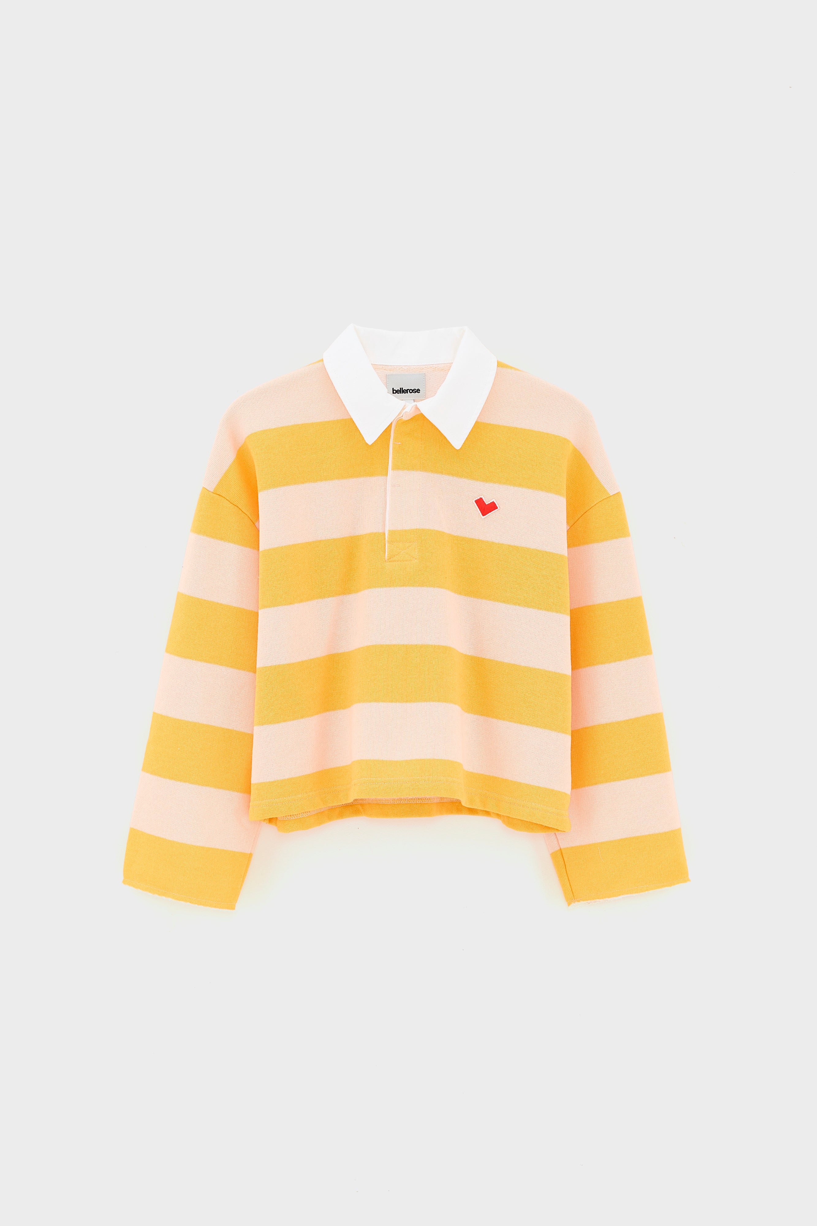 Fruta Striped Polo - Girasole / Light rose For Girls | Bellerose