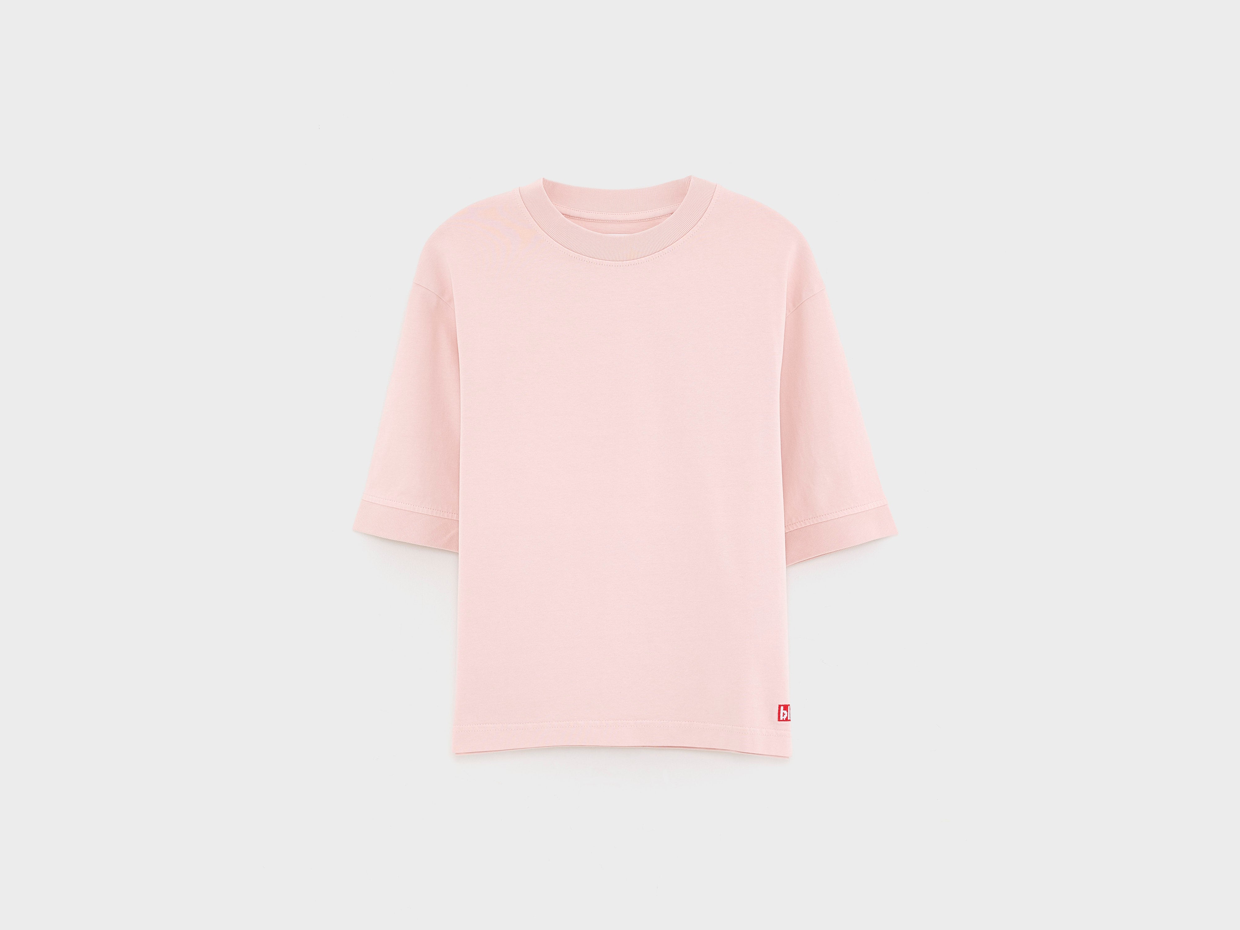 Cursty short-sleeve t-shirt (261 / B / OLD PINK)