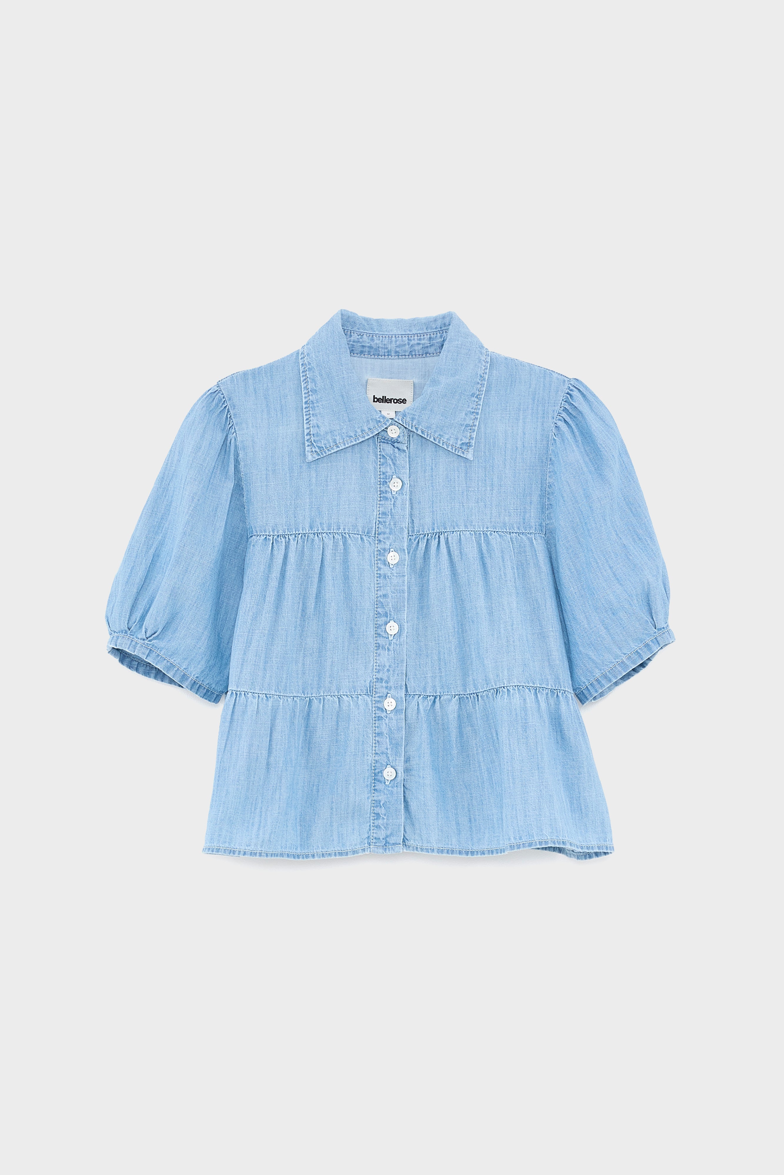 Helo Denim Shirt - Lt blue stone For Girls | Bellerose