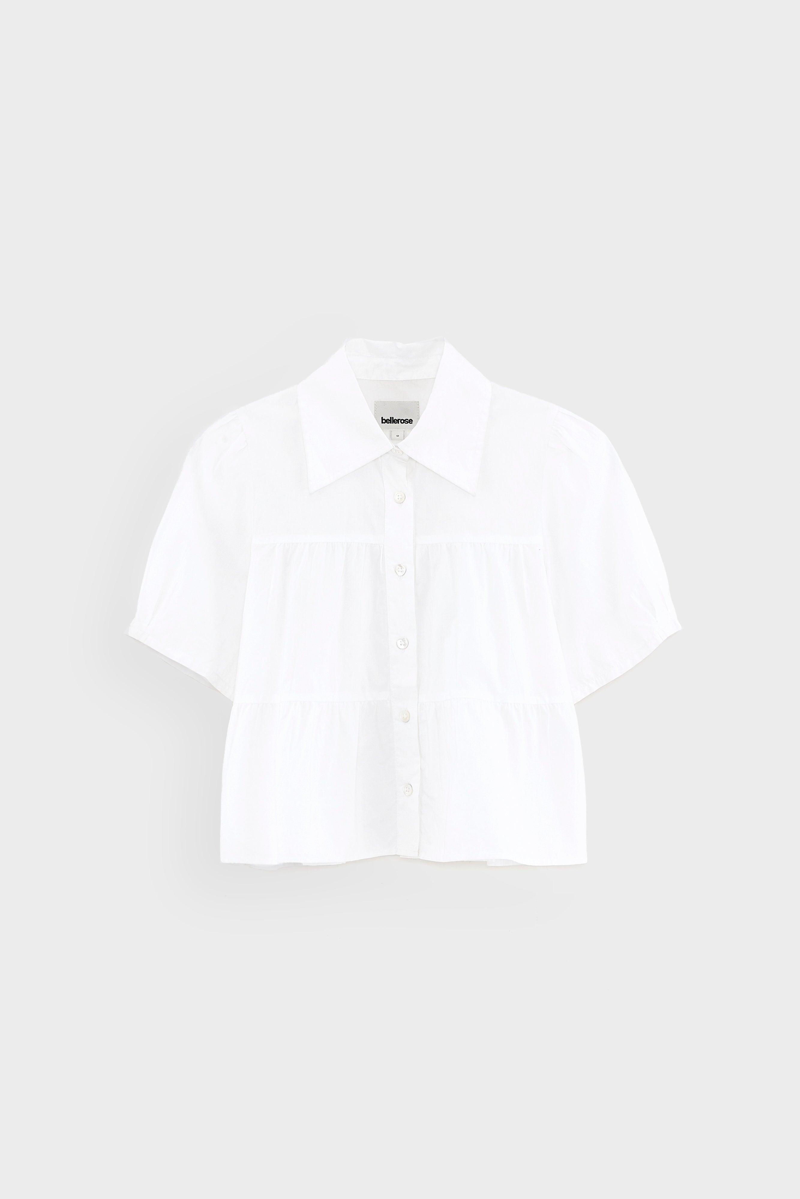 Helo Cropped Shirt - White For Girls | Bellerose