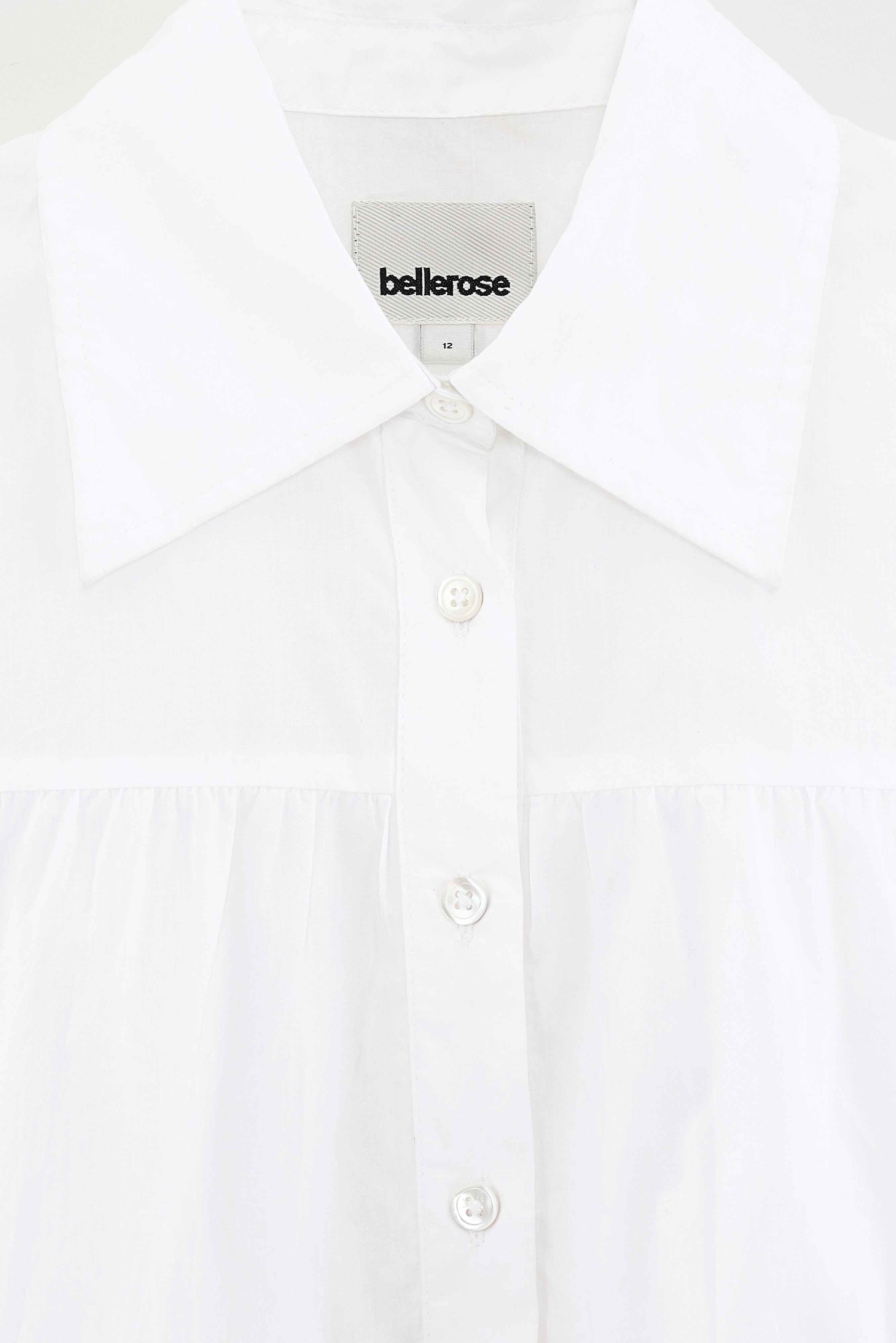 Helo Cropped Shirt - White For Girls | Bellerose