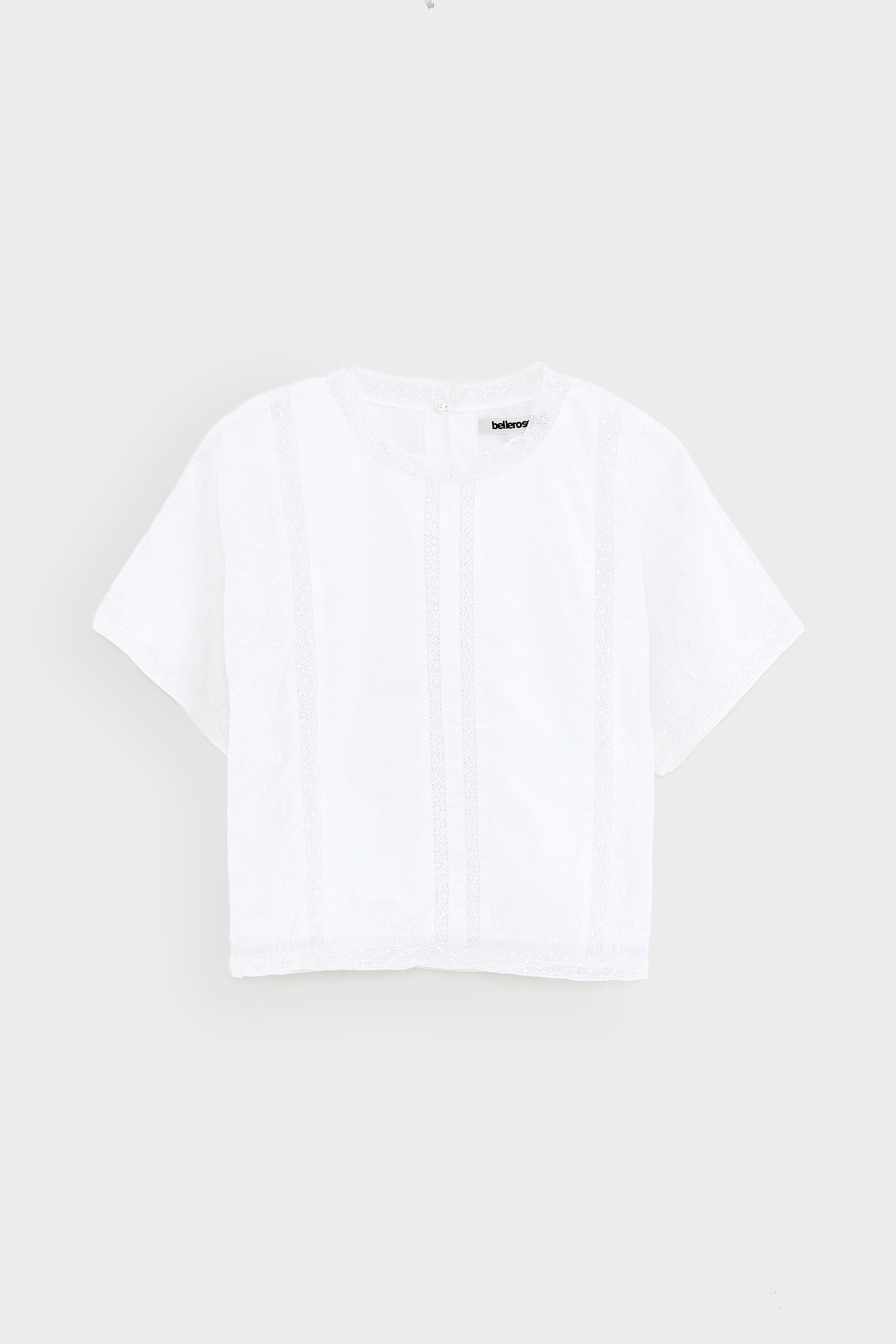 Blouse Courte Hyacin - White Pour Fille | Bellerose