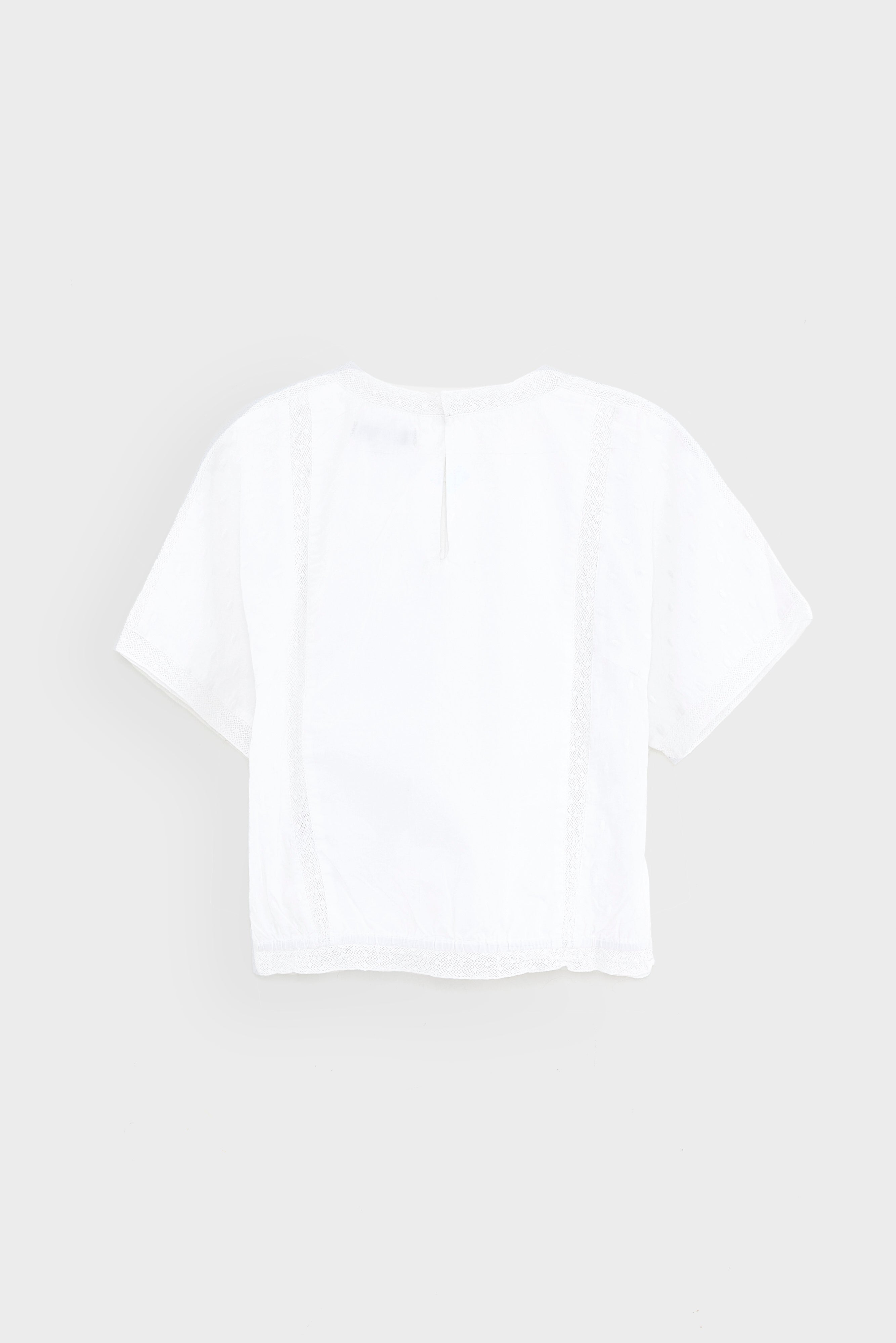 Blouse Courte Hyacin - White Pour Fille | Bellerose
