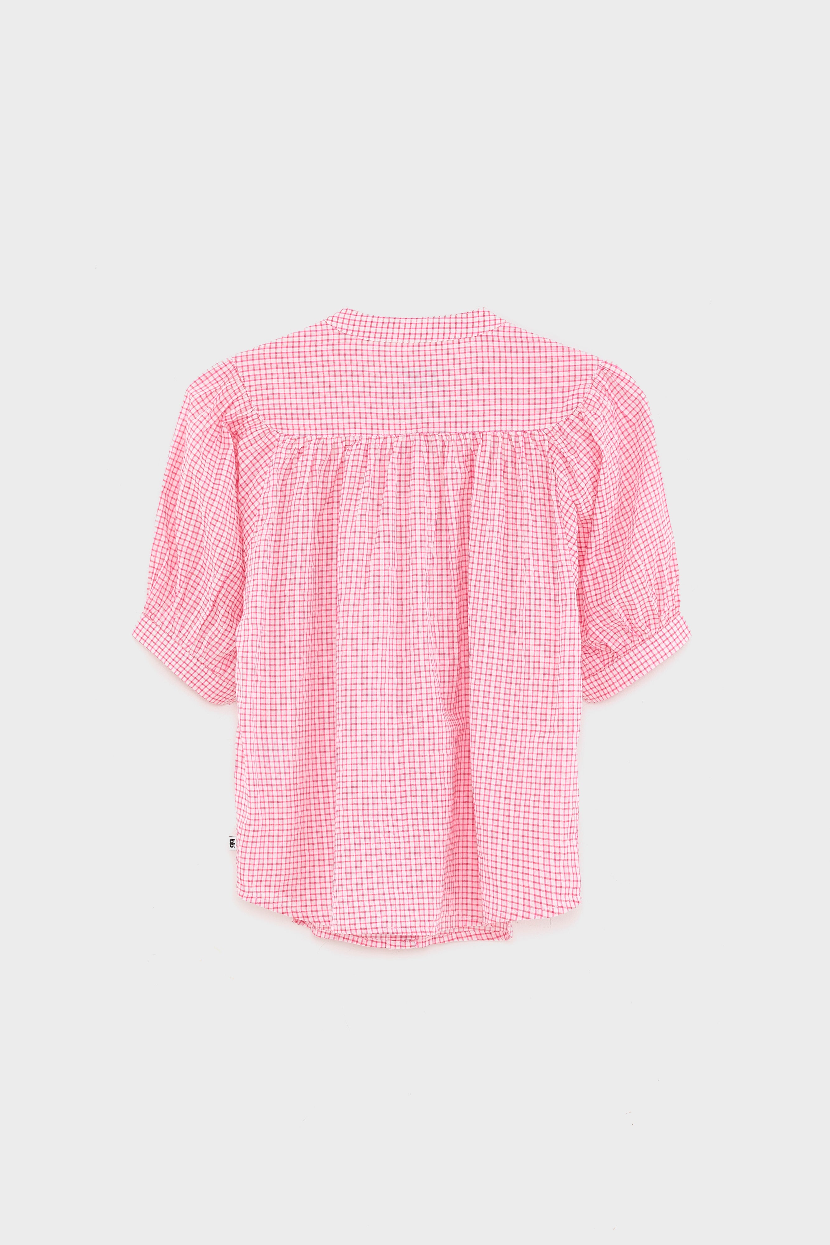 Hopsa Short-sleeve Blouse - Fushia / White For Girls | Bellerose