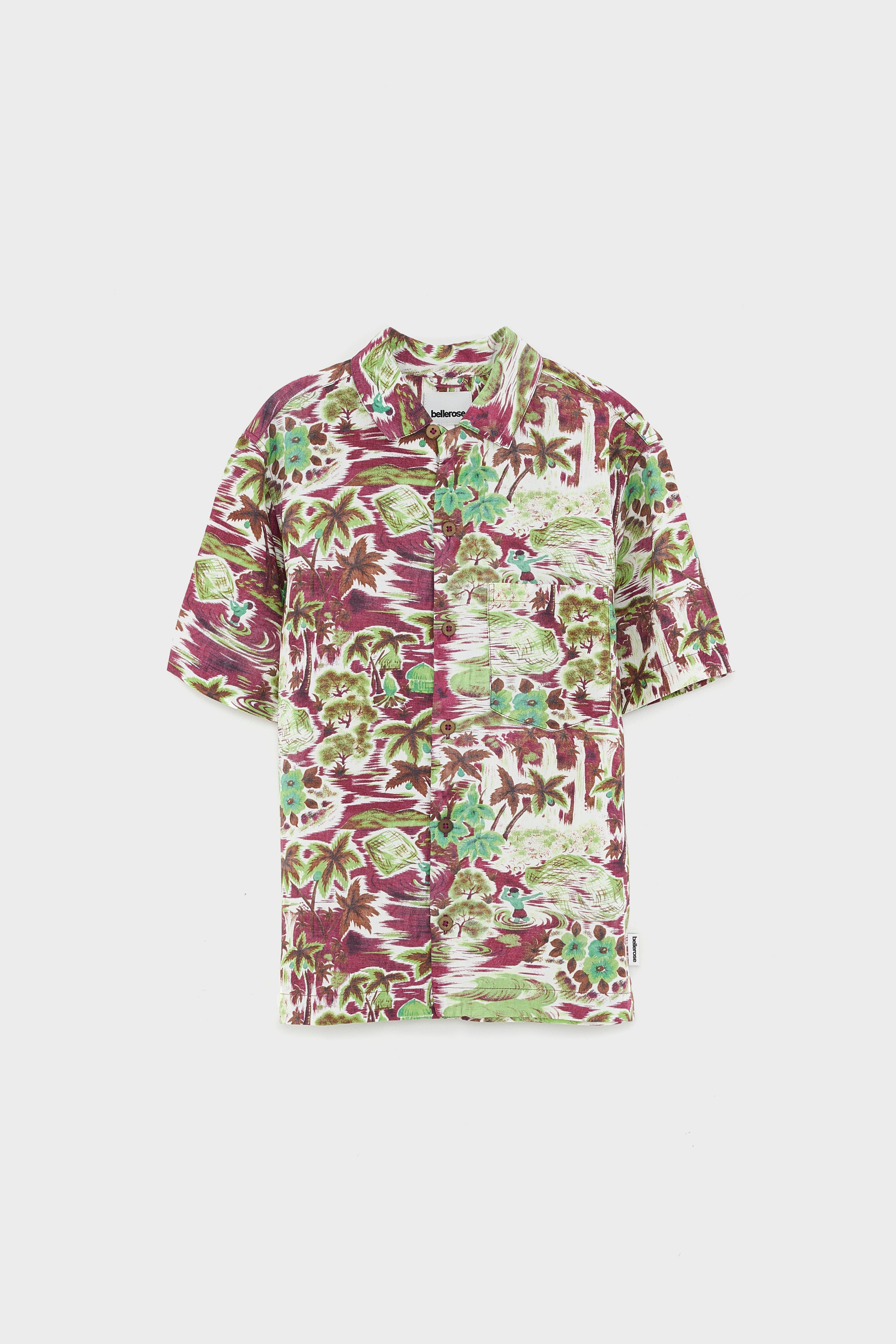Arno Short-sleeve Shirt - Acid / Bougainvillier / White For Boys | Bellerose