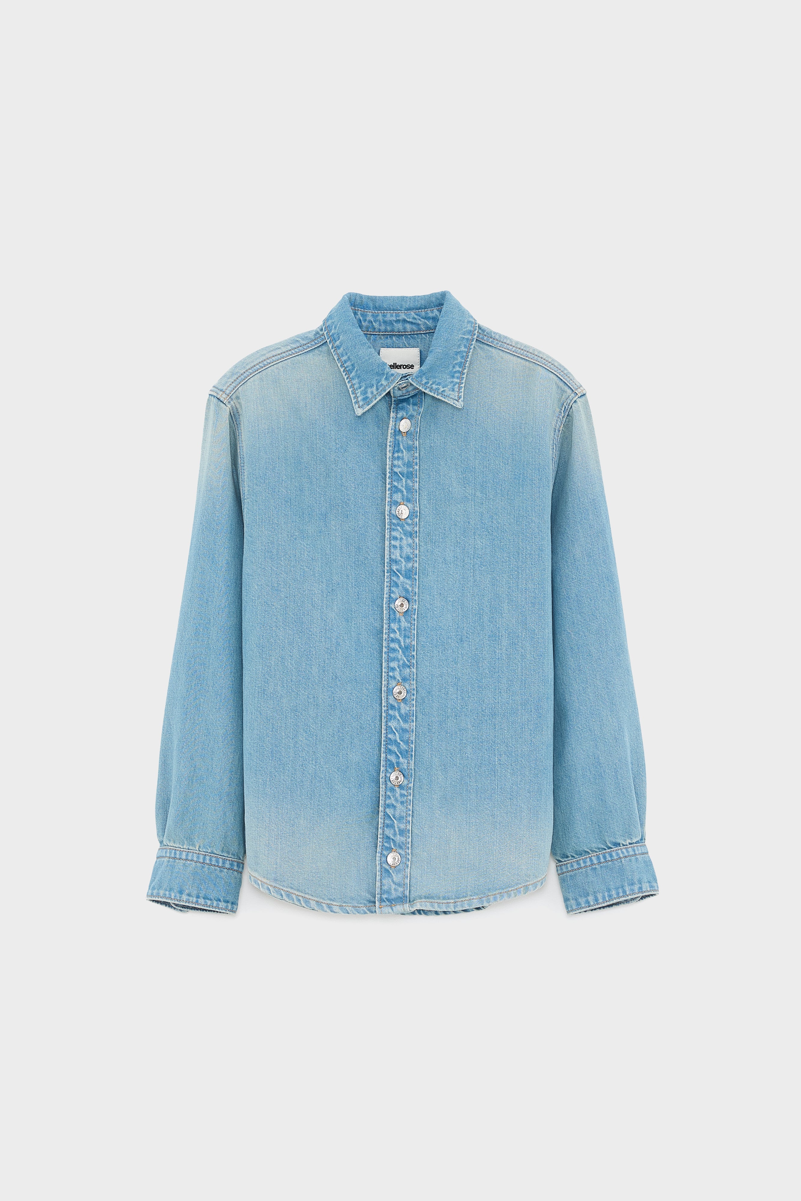 Puck Oversized Overshirt - Vintage blue For Boys | Bellerose