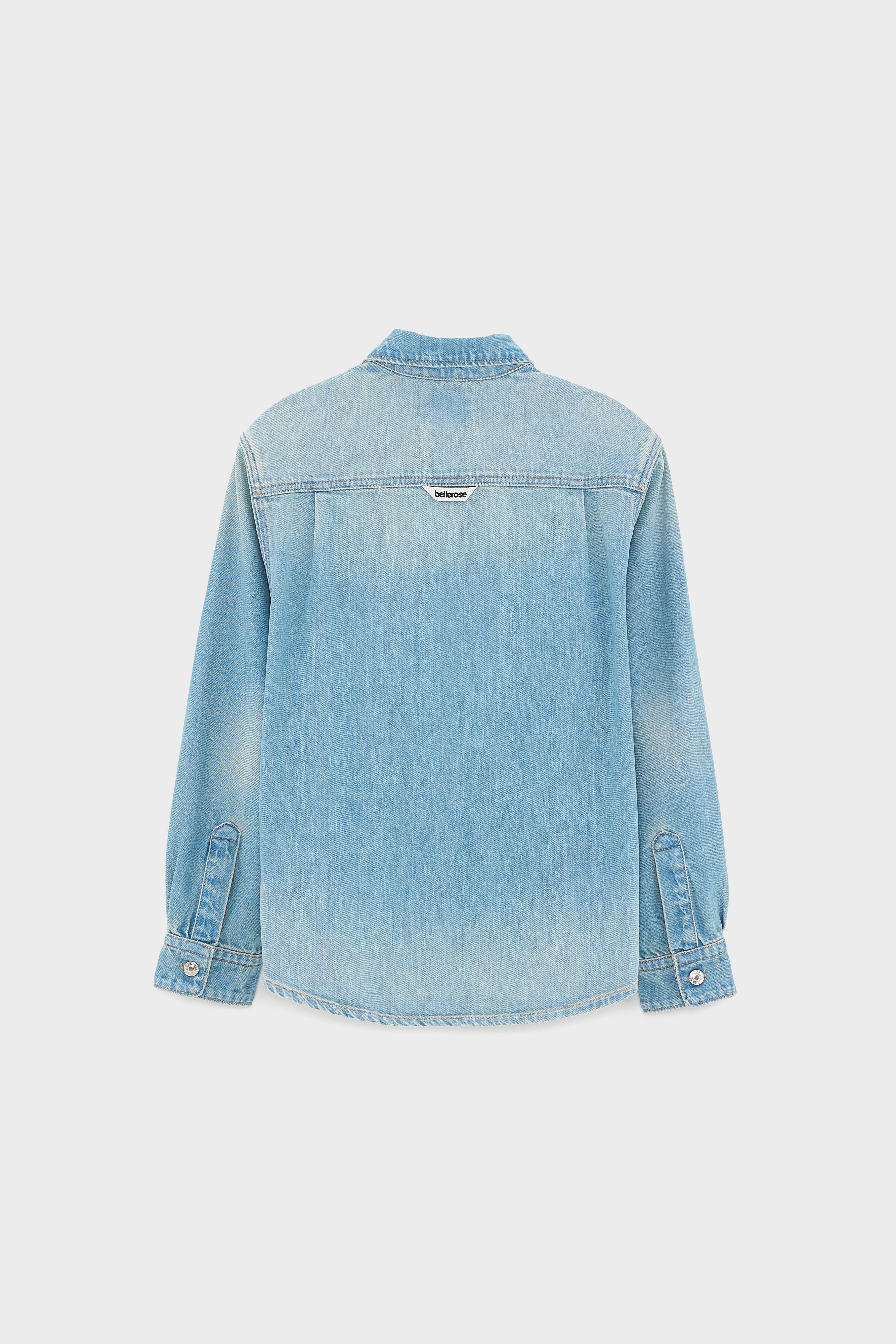 Puck Oversized Overshirt - Vintage blue For Boys | Bellerose