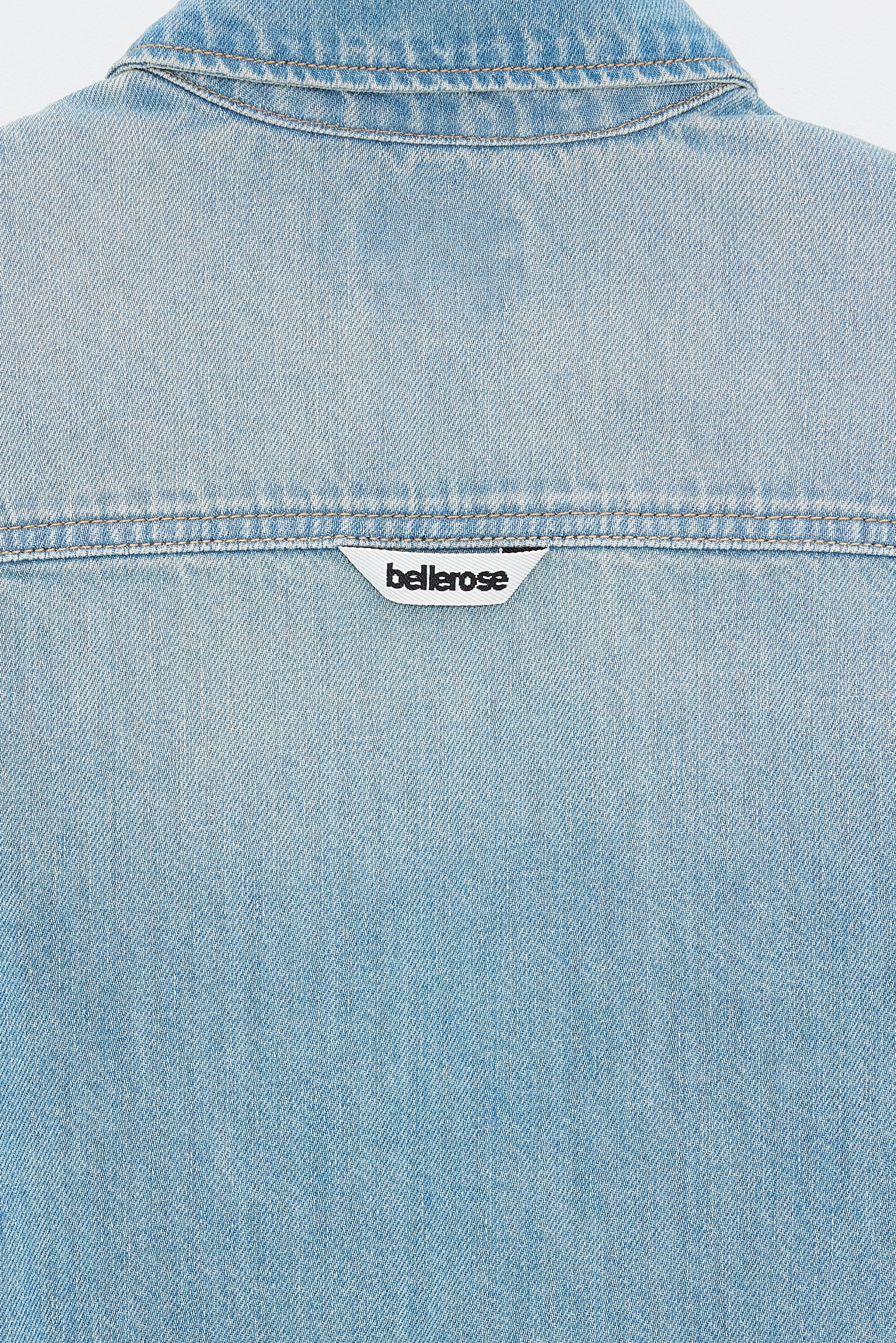 Puck Oversized Overshirt - Vintage blue For Boys | Bellerose