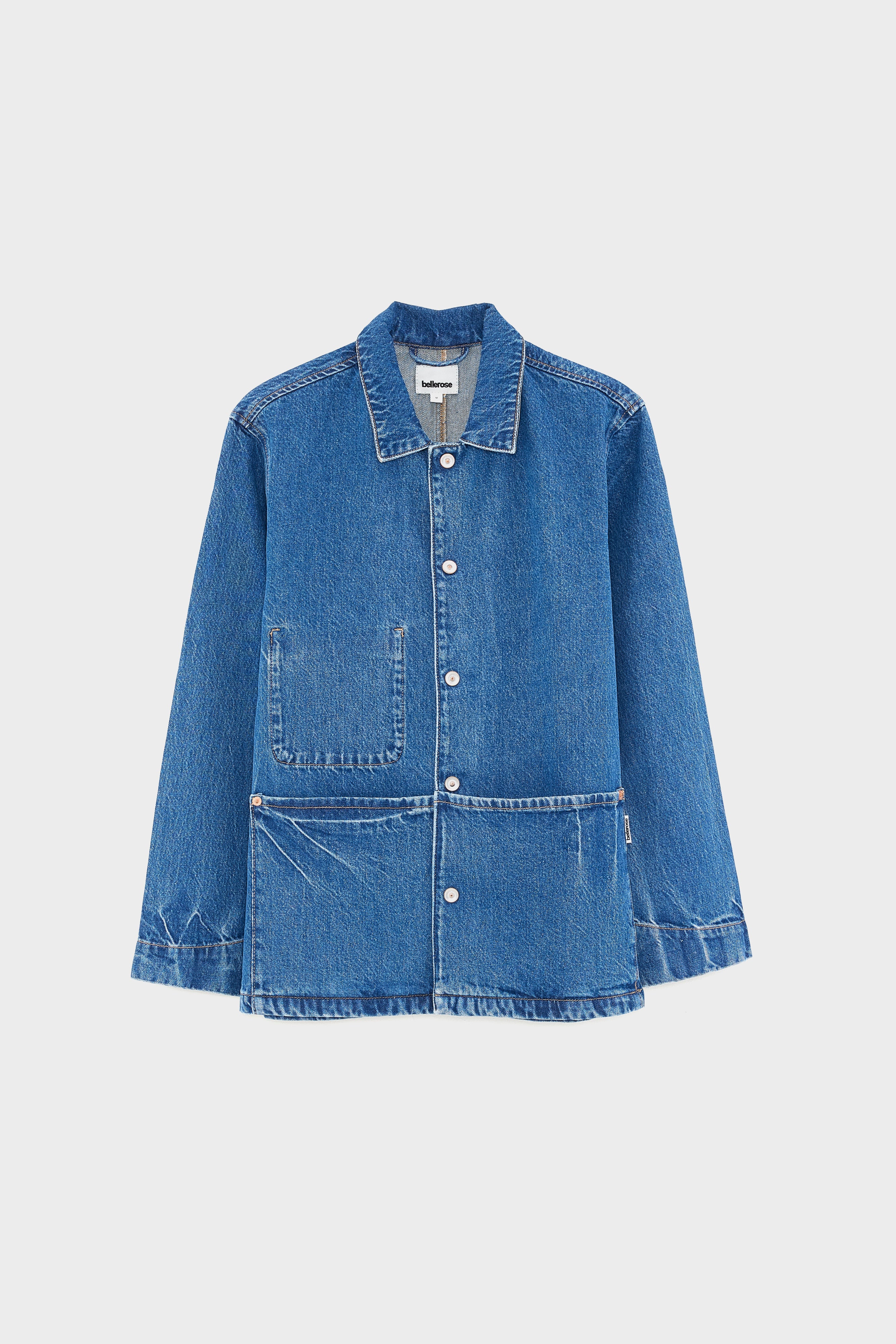 Wayapp Denim Jacket - Md blue marble For Boys | Bellerose