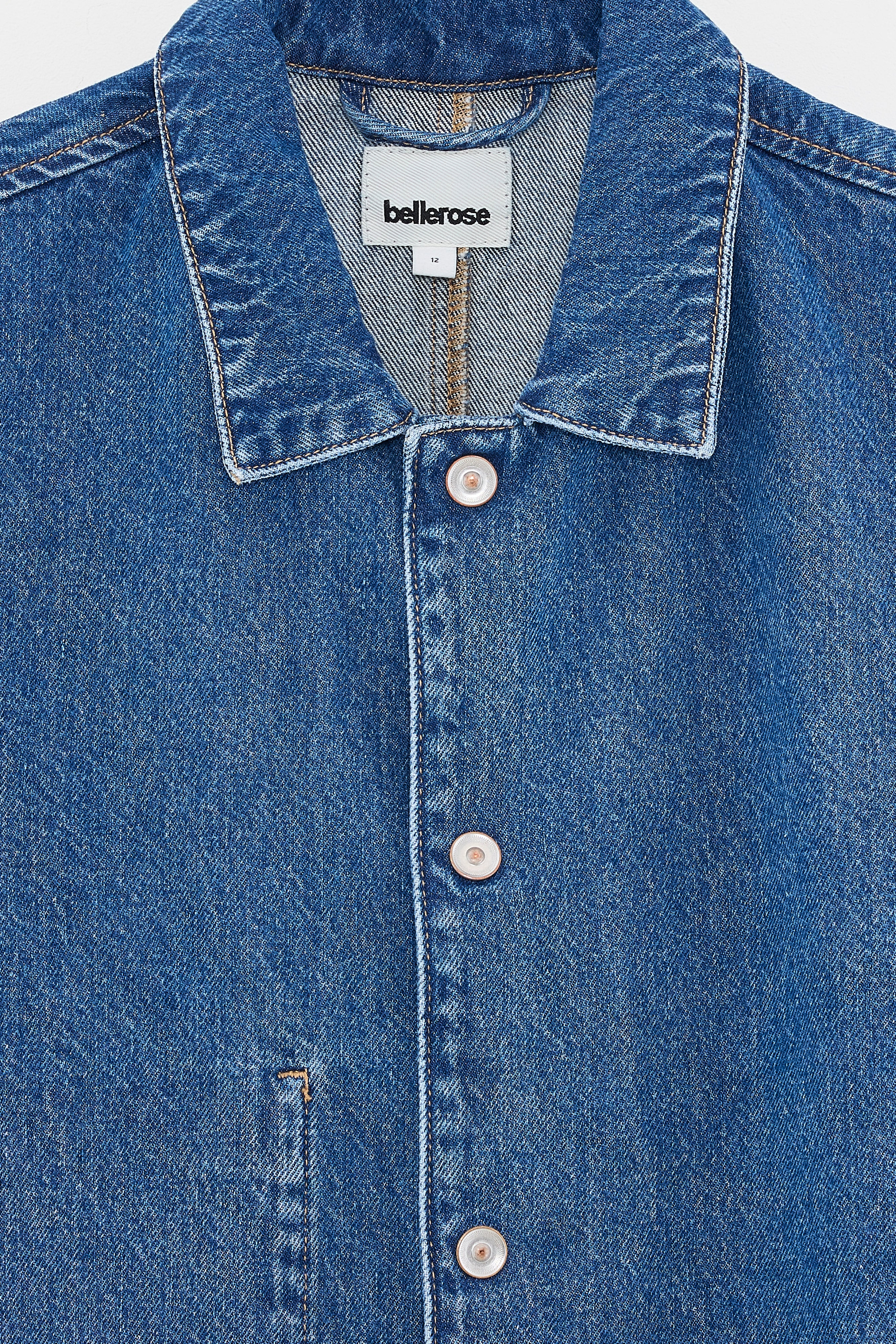 Wayapp denim jacket (261 / B / MD BLUE MARBLE)