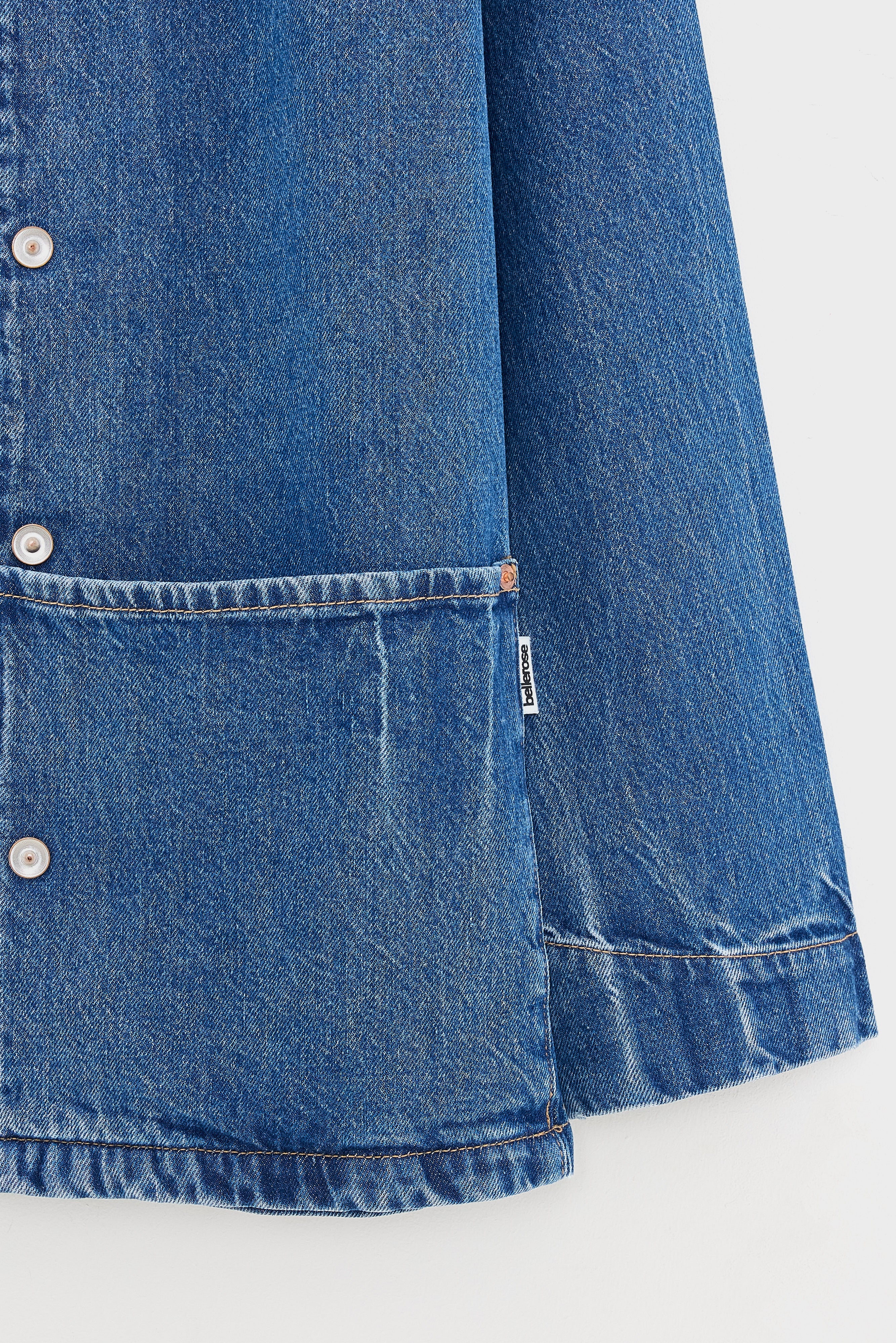 Wayapp denim jacket (261 / B / MD BLUE MARBLE)
