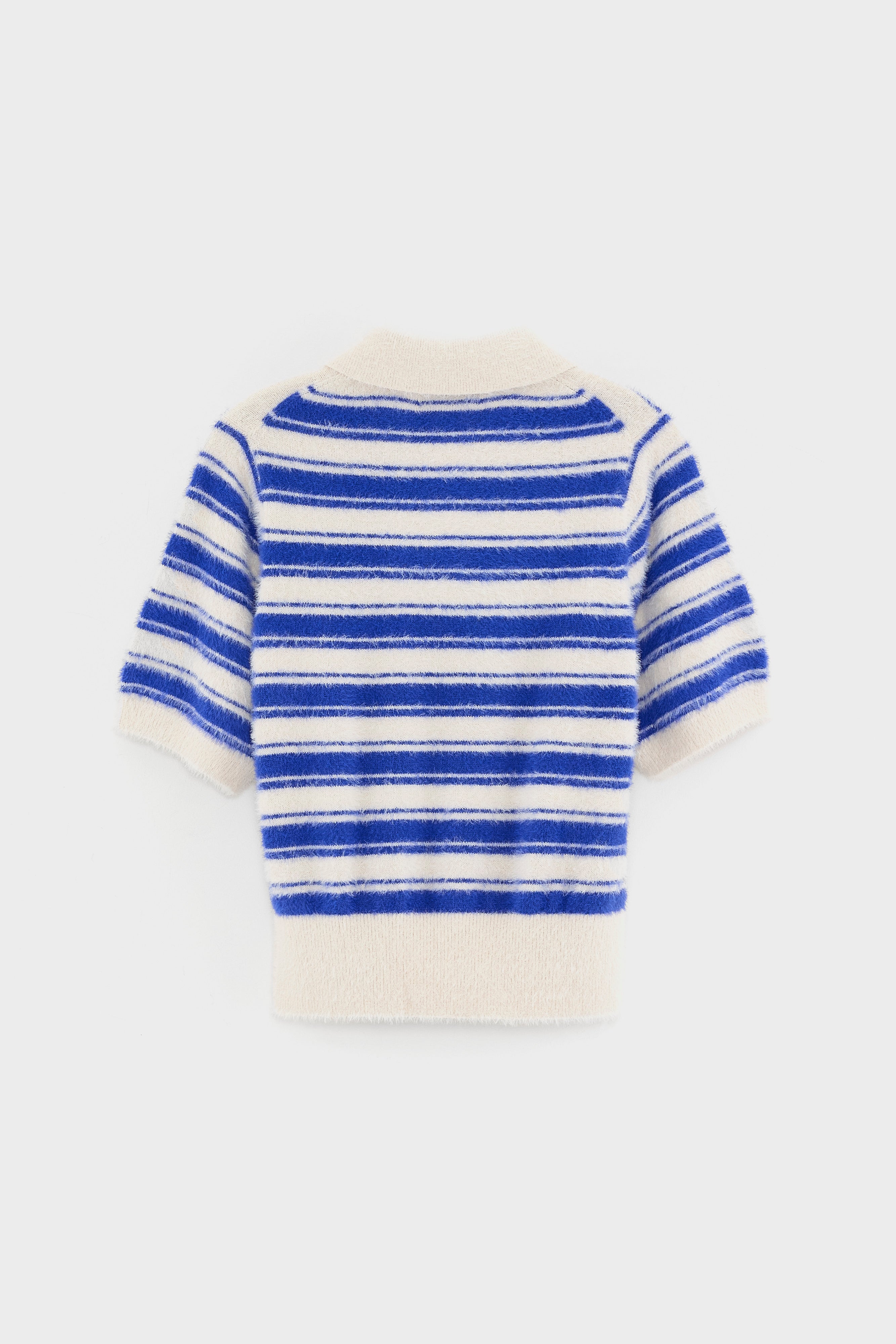 Golle Gebreide Polo - Blueworker / Ecru Voor Meisjes | Bellerose