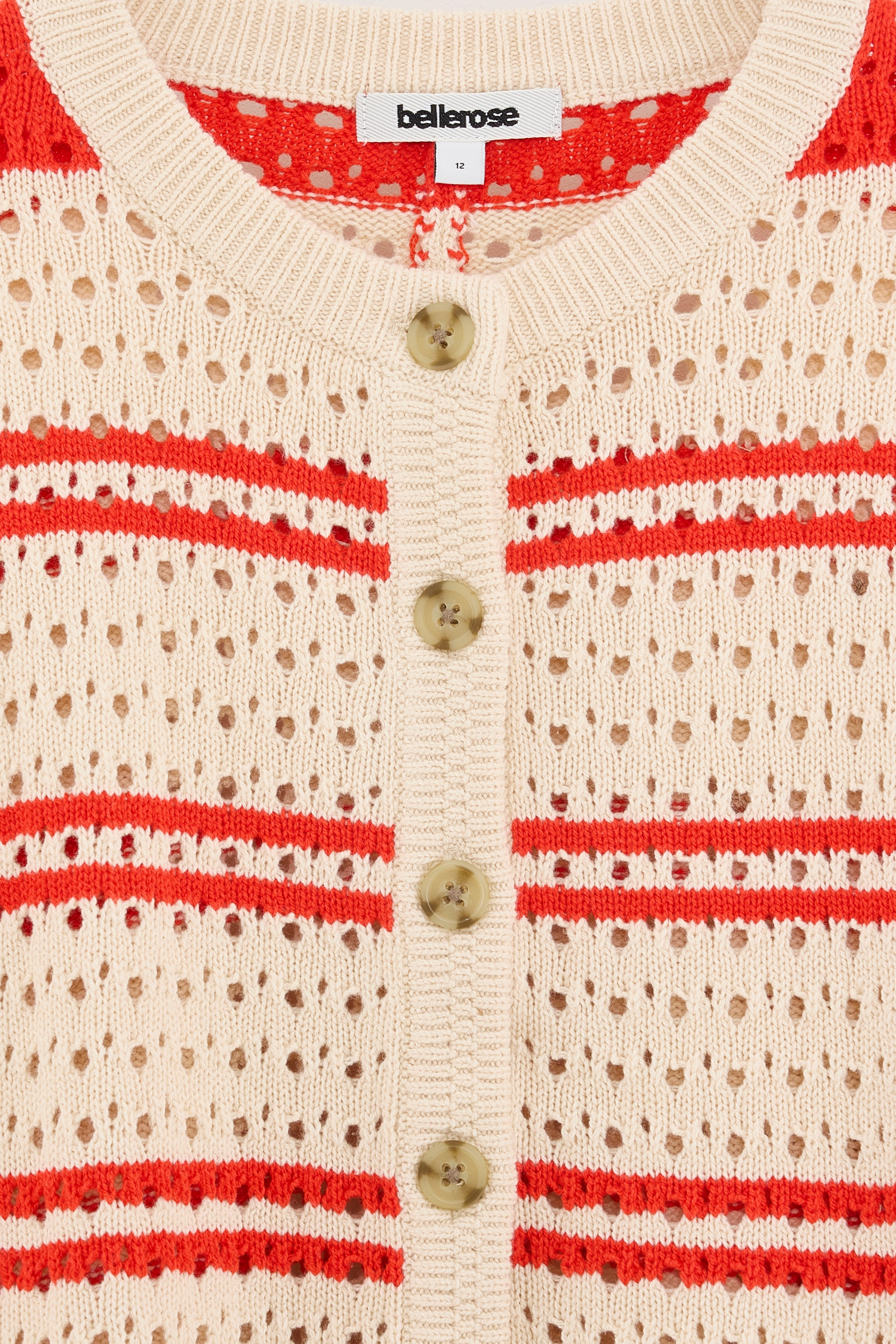 Gelta relaxed cardigan (261 / G / STRIPE A)