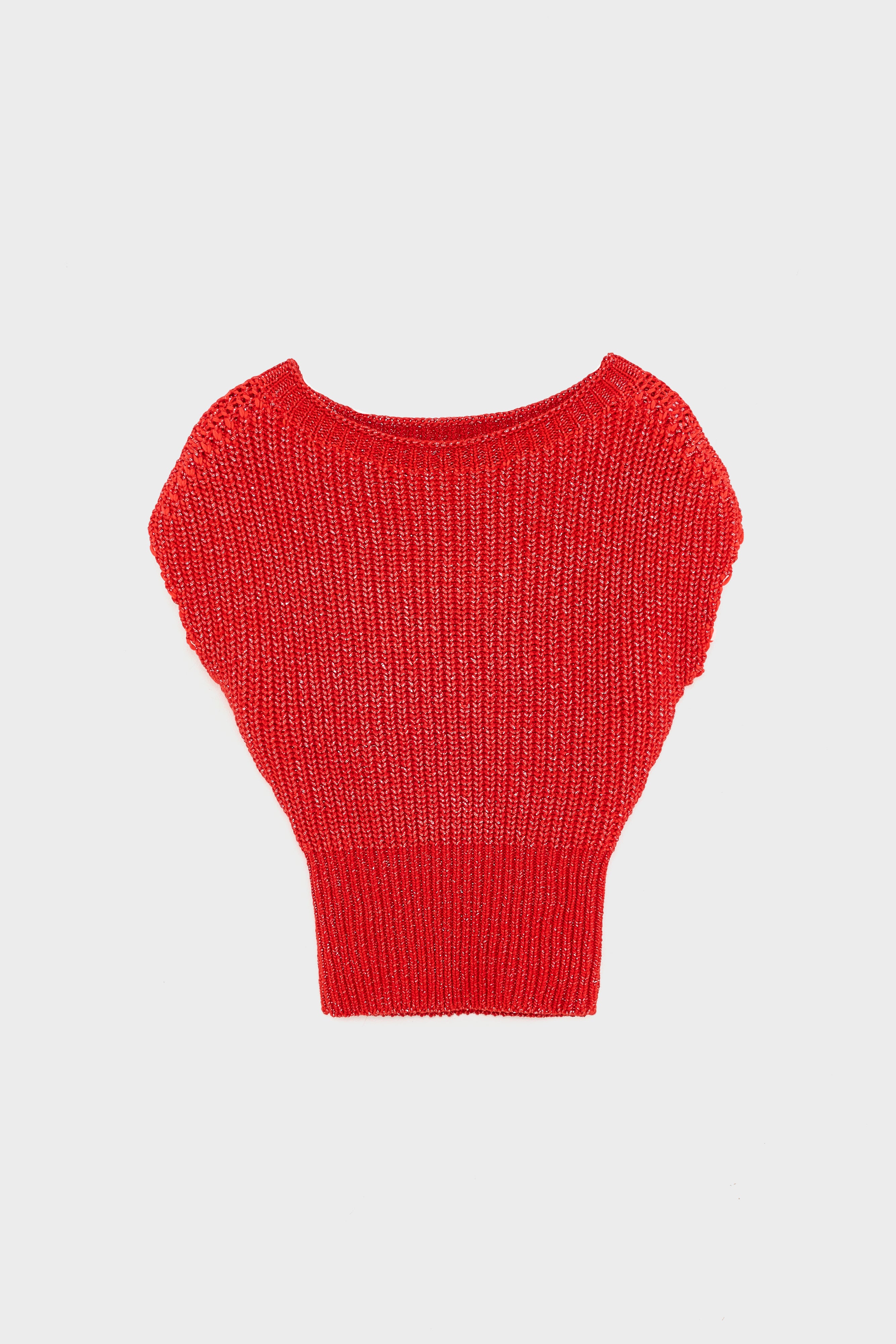 Alib Mouwloze Trui - Amore / Massai red / Silver Voor Meisjes | Bellerose