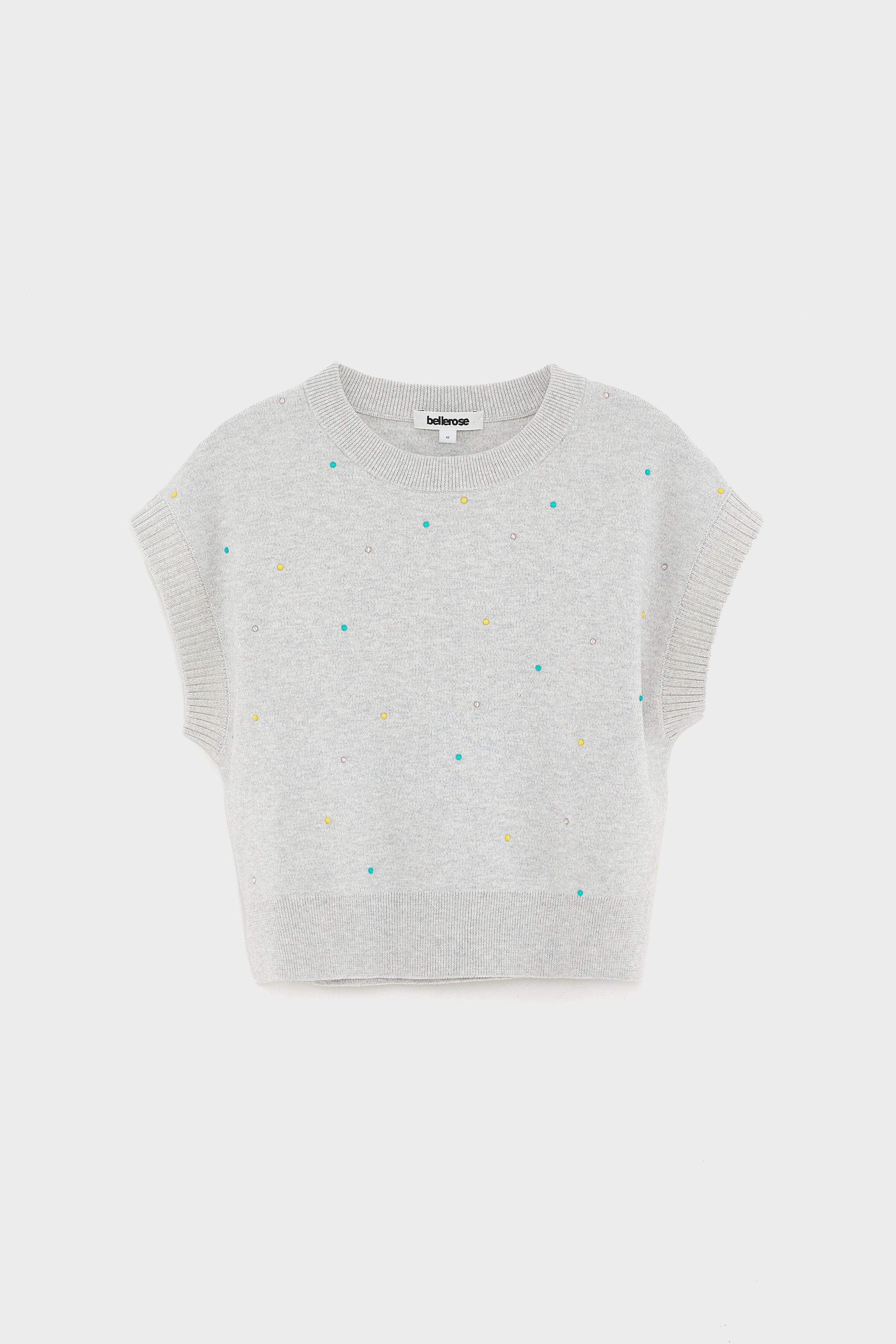 Anguy Mouwloze Sweater - Oyster Voor Meisjes | Bellerose