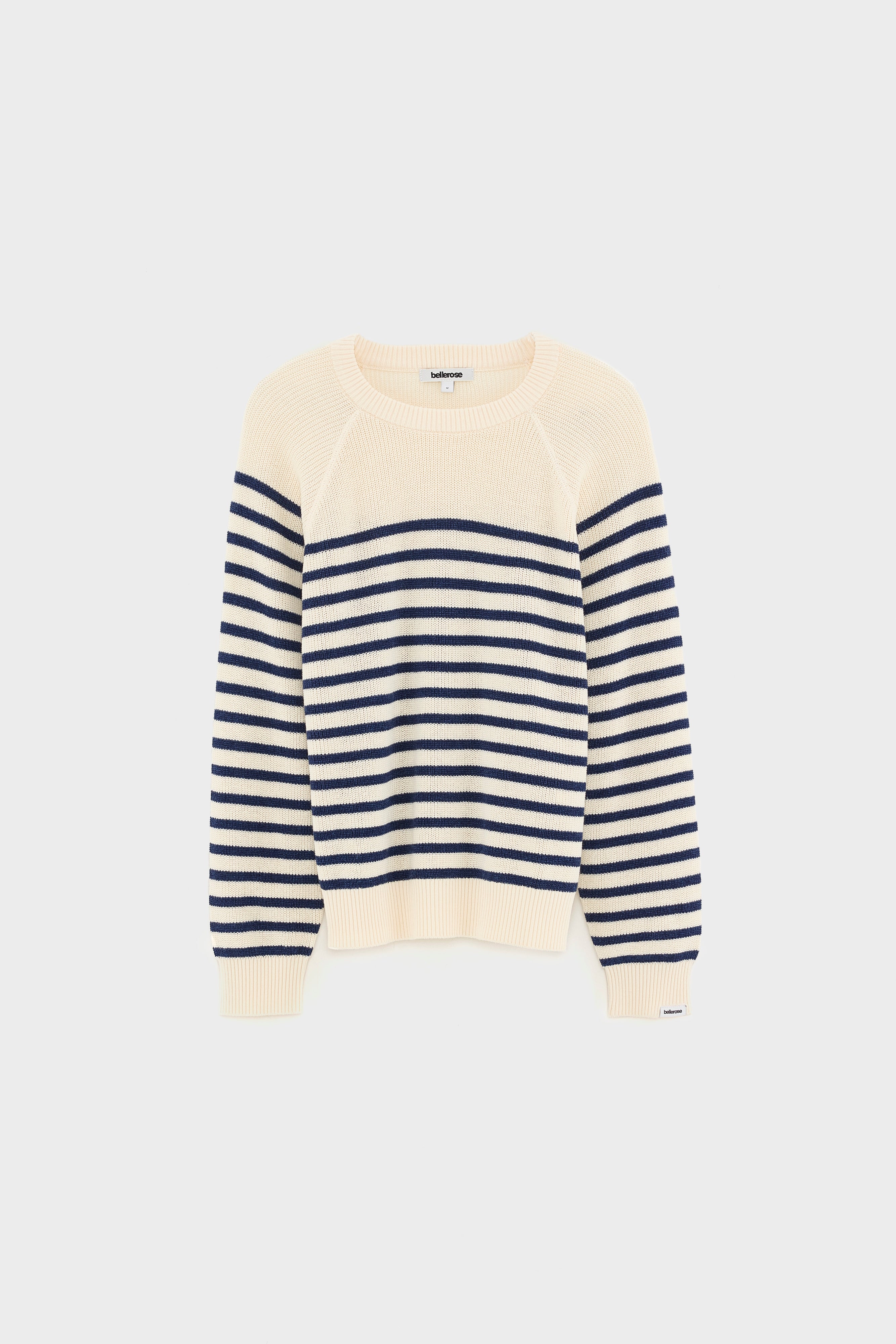 Adeil Crewneck Sweater - Denim / Milky way For Boys | Bellerose