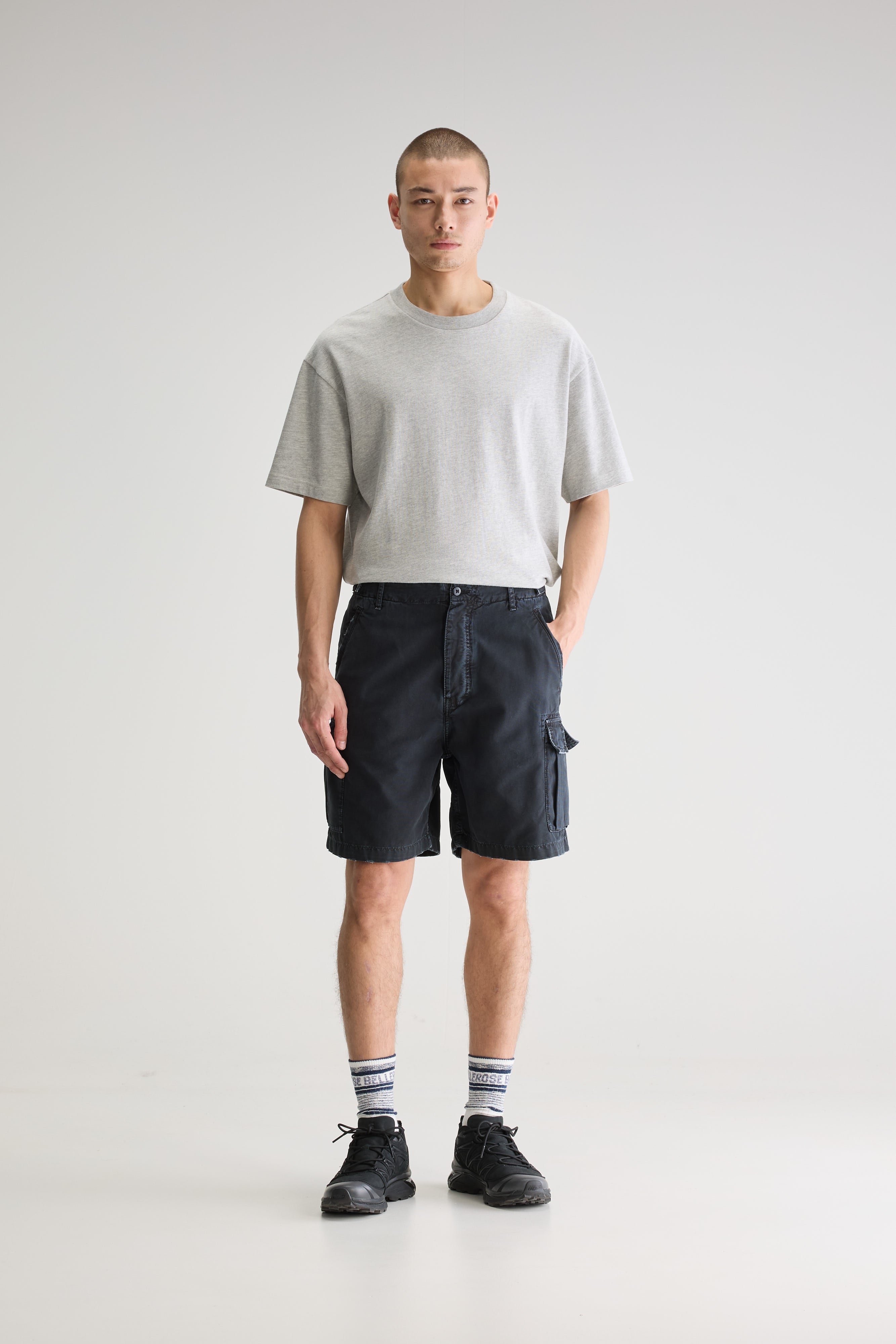 Karlo Denim Shorts - Charcoal For Men | Bellerose