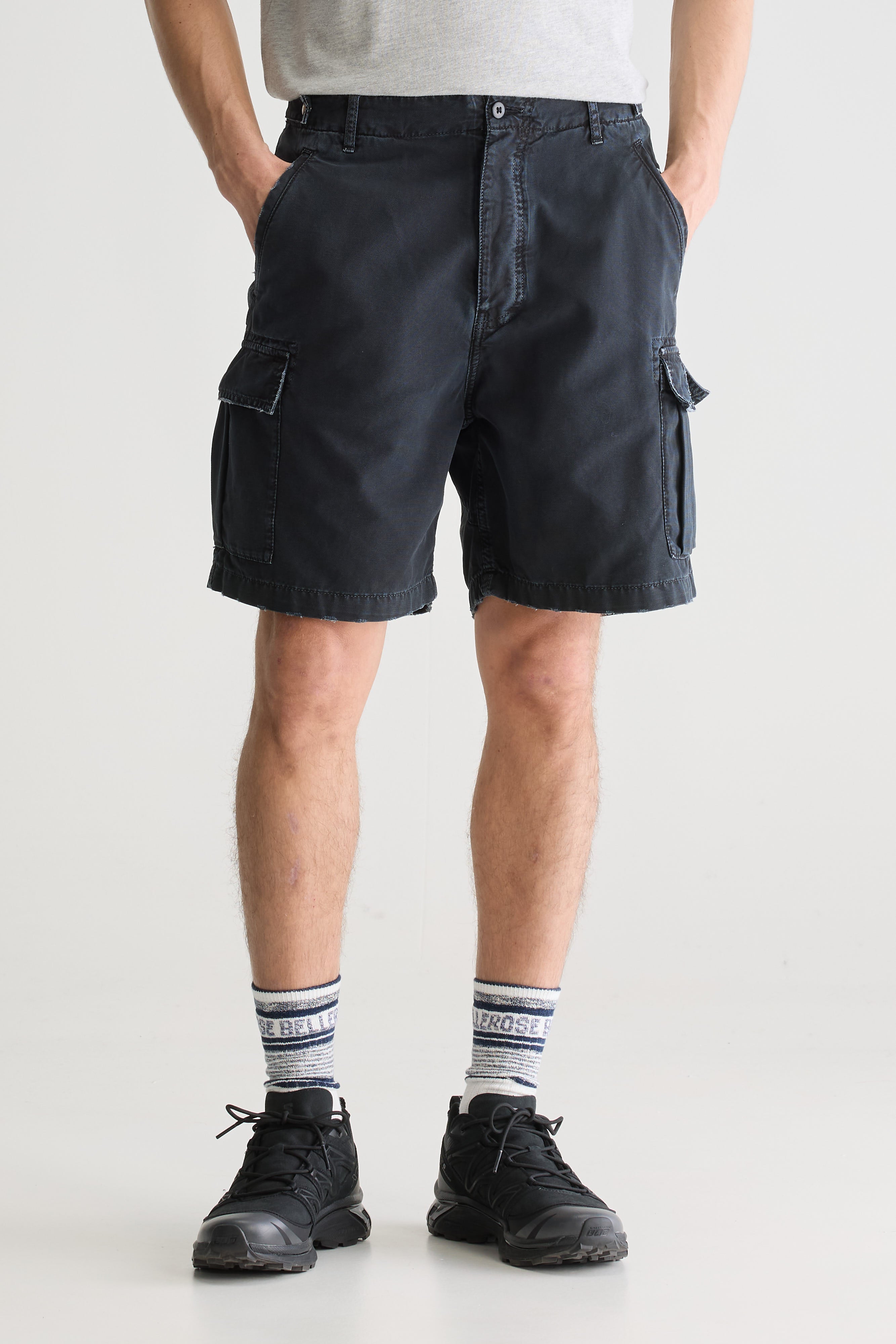 Karlo Denim Shorts - Charcoal For Men | Bellerose