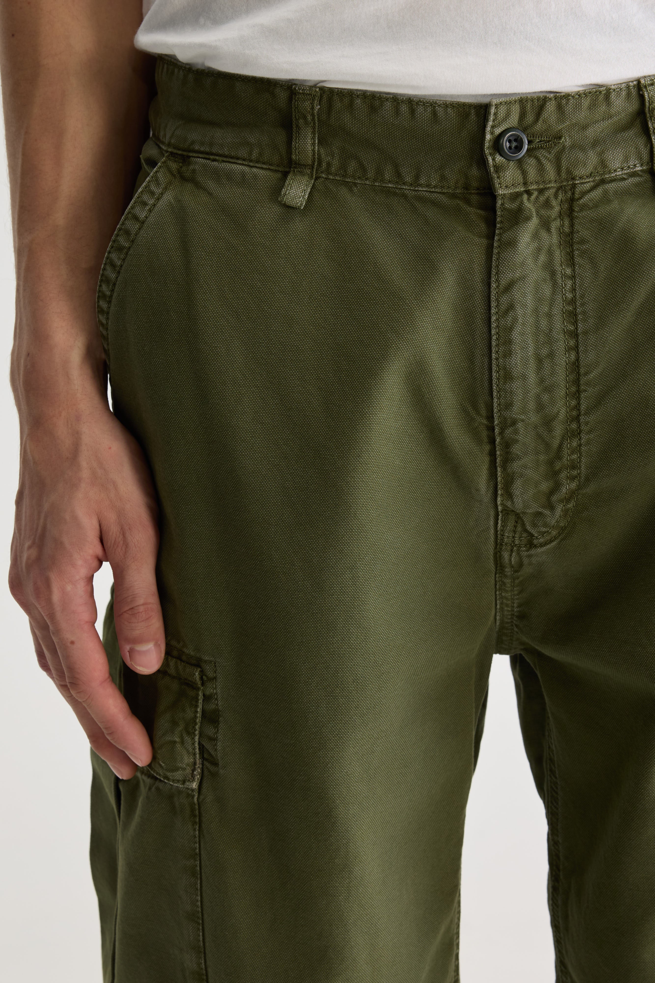 Kubi losse broek (251 / M / DUSTY OLIVE)