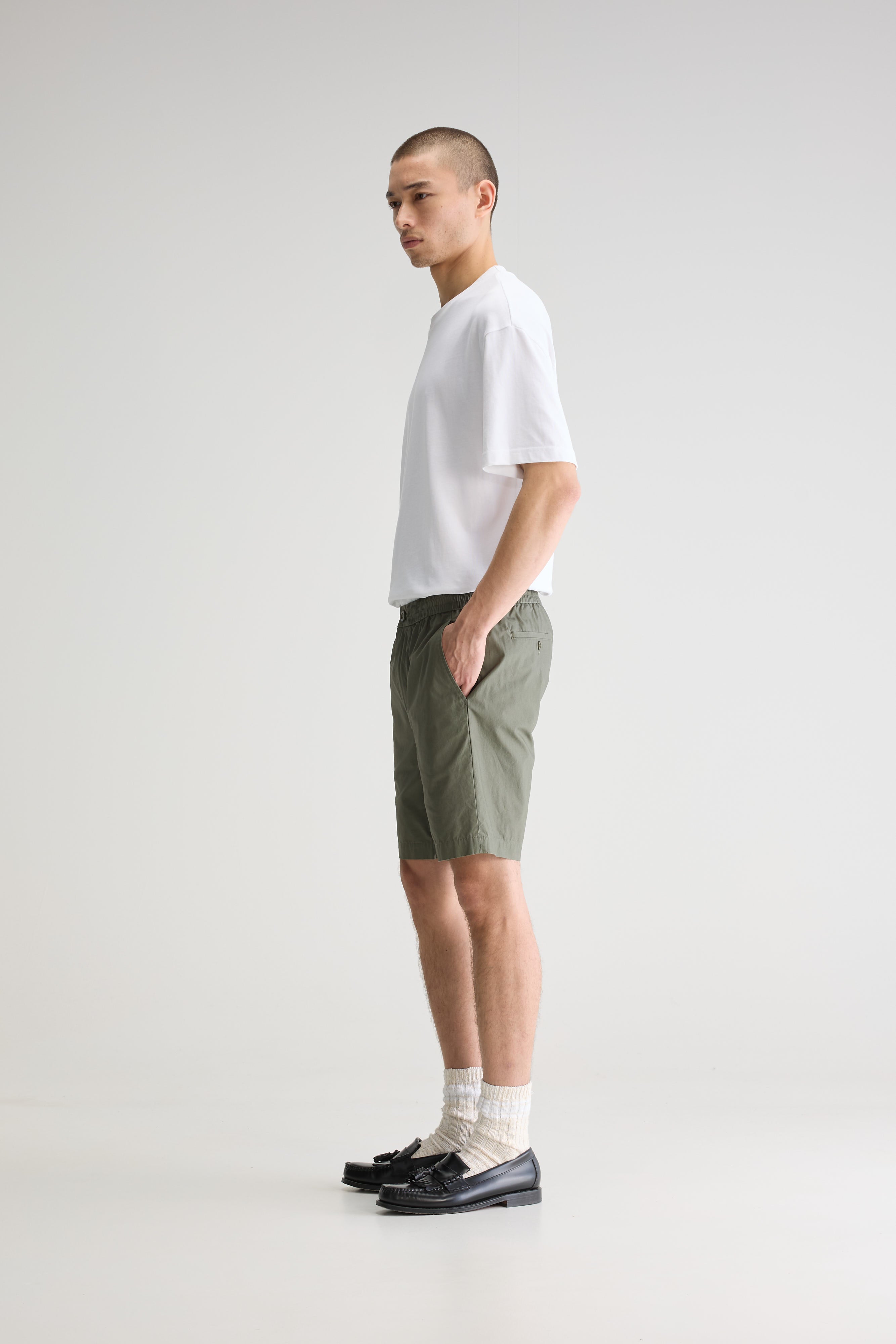 Joel Regular Shorts - Army For Men | Bellerose