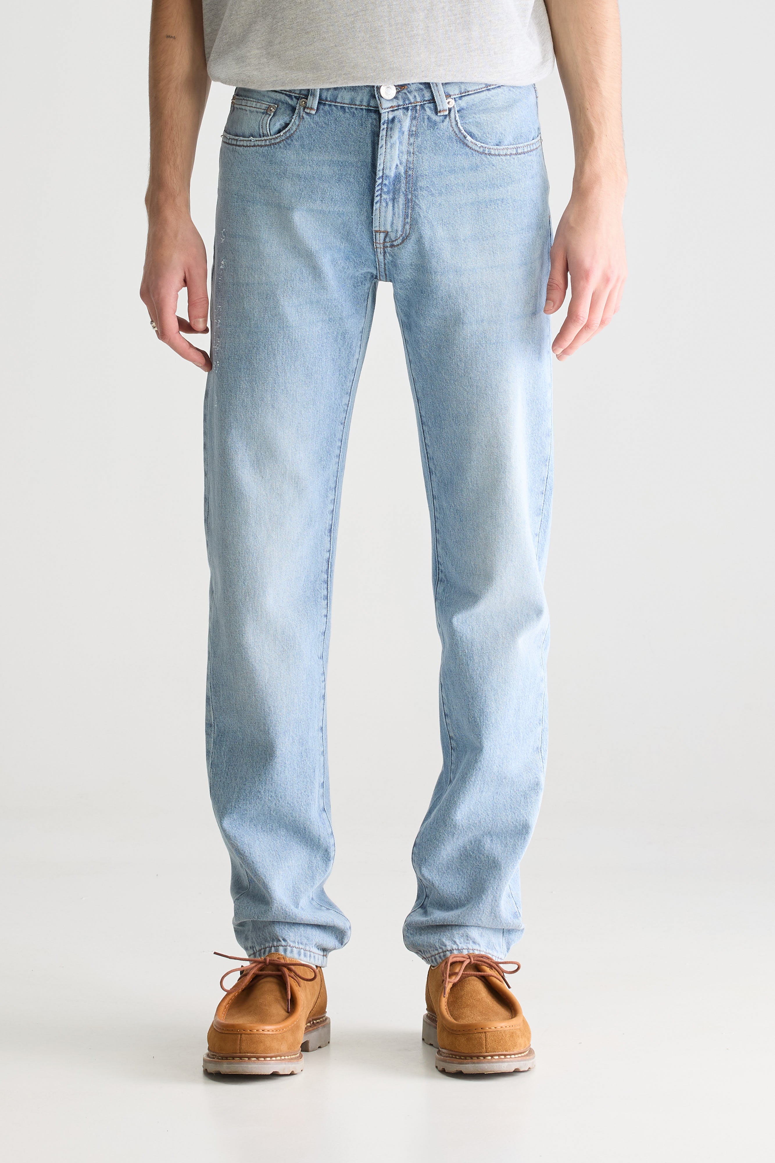 Denim N. 04 Tapered Jeans - Lt blue bleach For Men | Bellerose