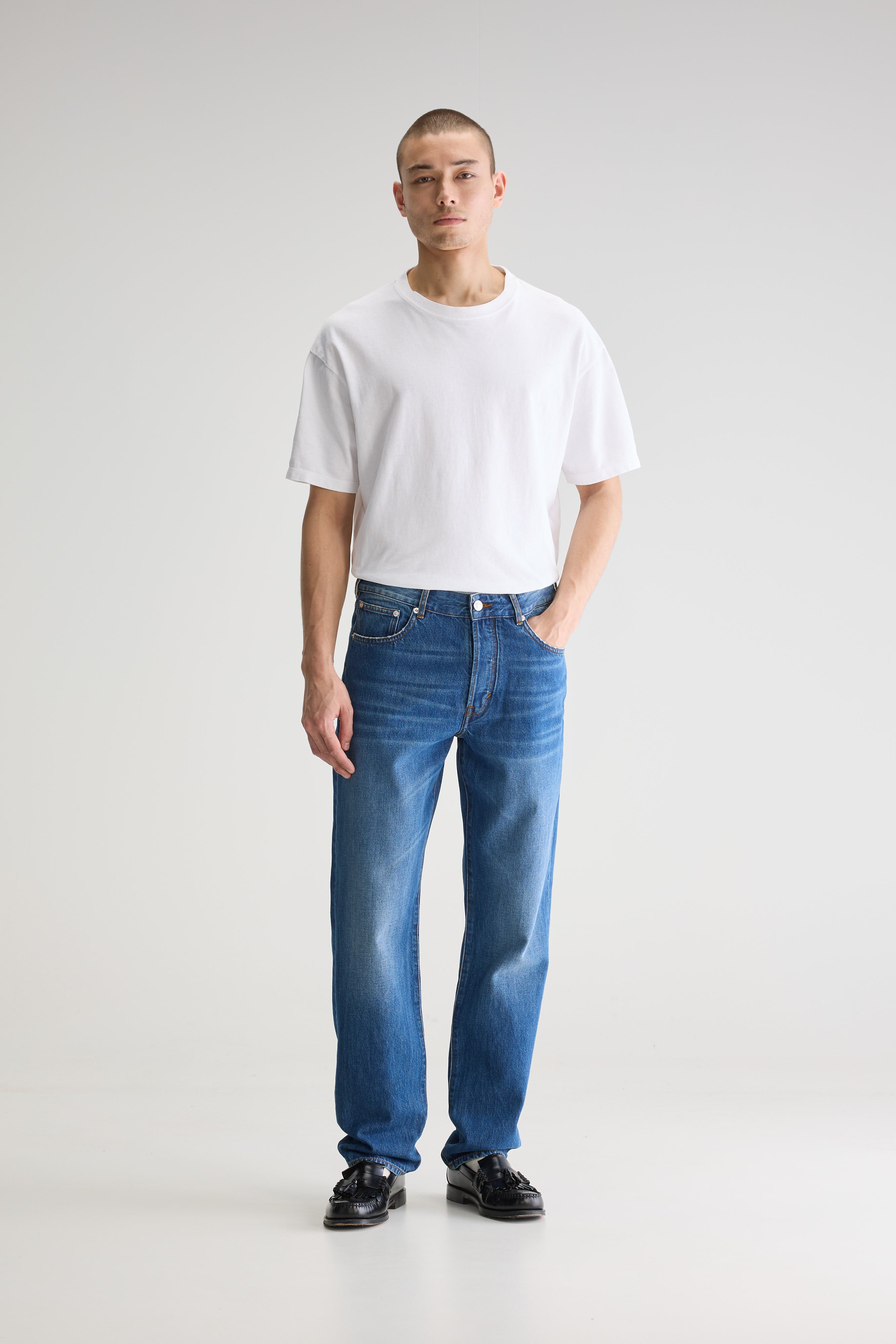 Denim N. 07 Relaxed Jeans - Md blue bleach For Men | Bellerose