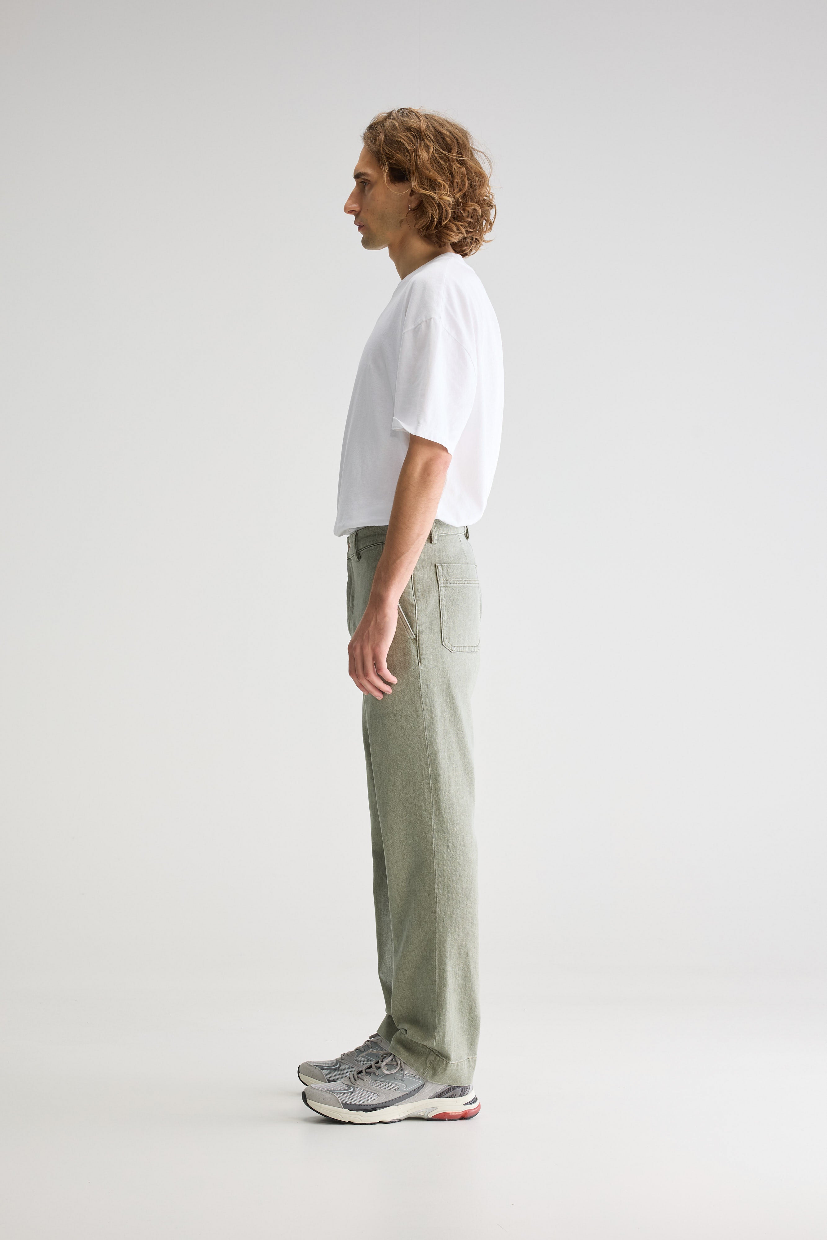 Pen straight jeans (251 / M / USED DUSTY OLIVE)