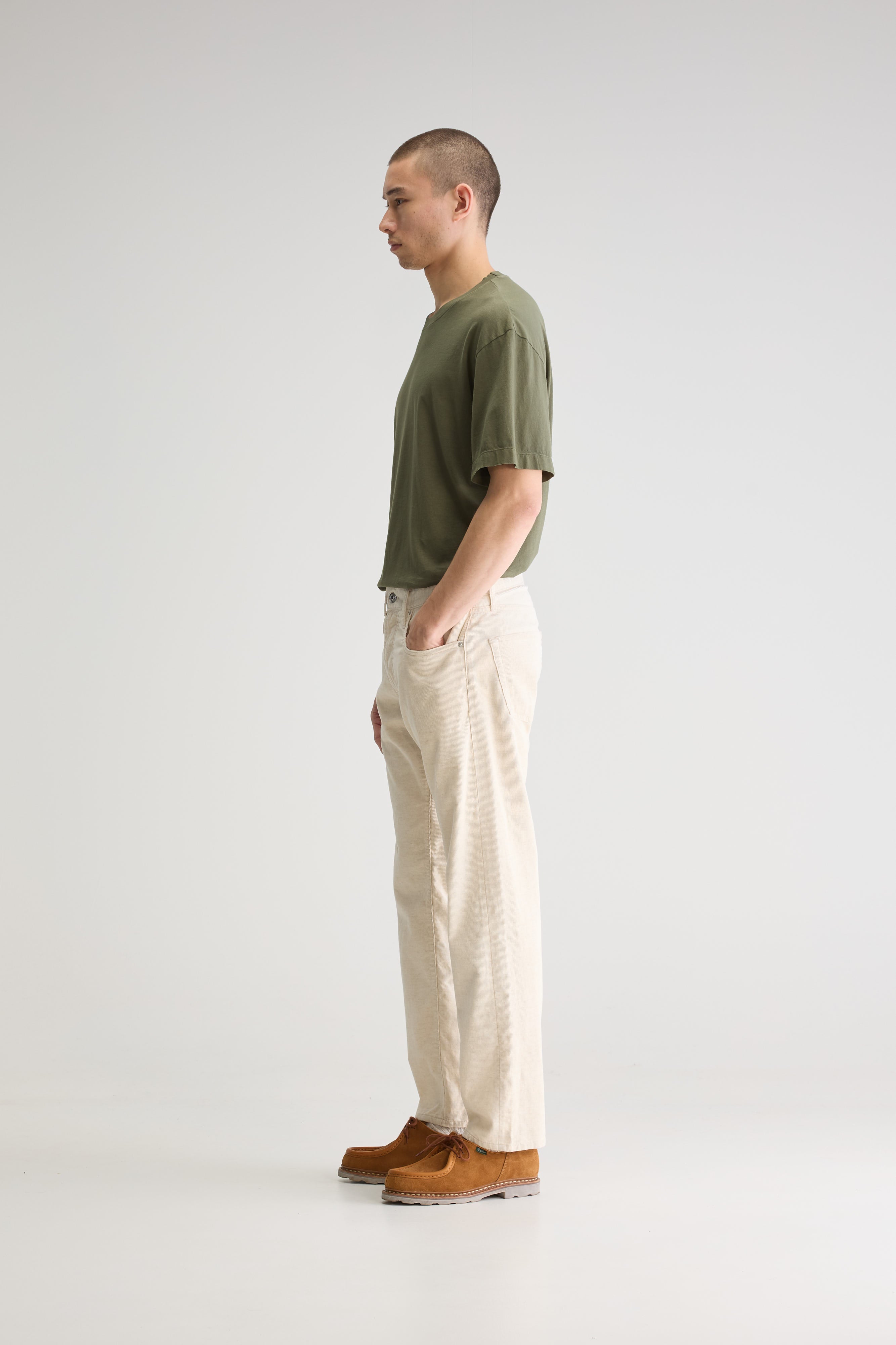 Percy dad-stijl broek (251 / M / CALCAIRE)