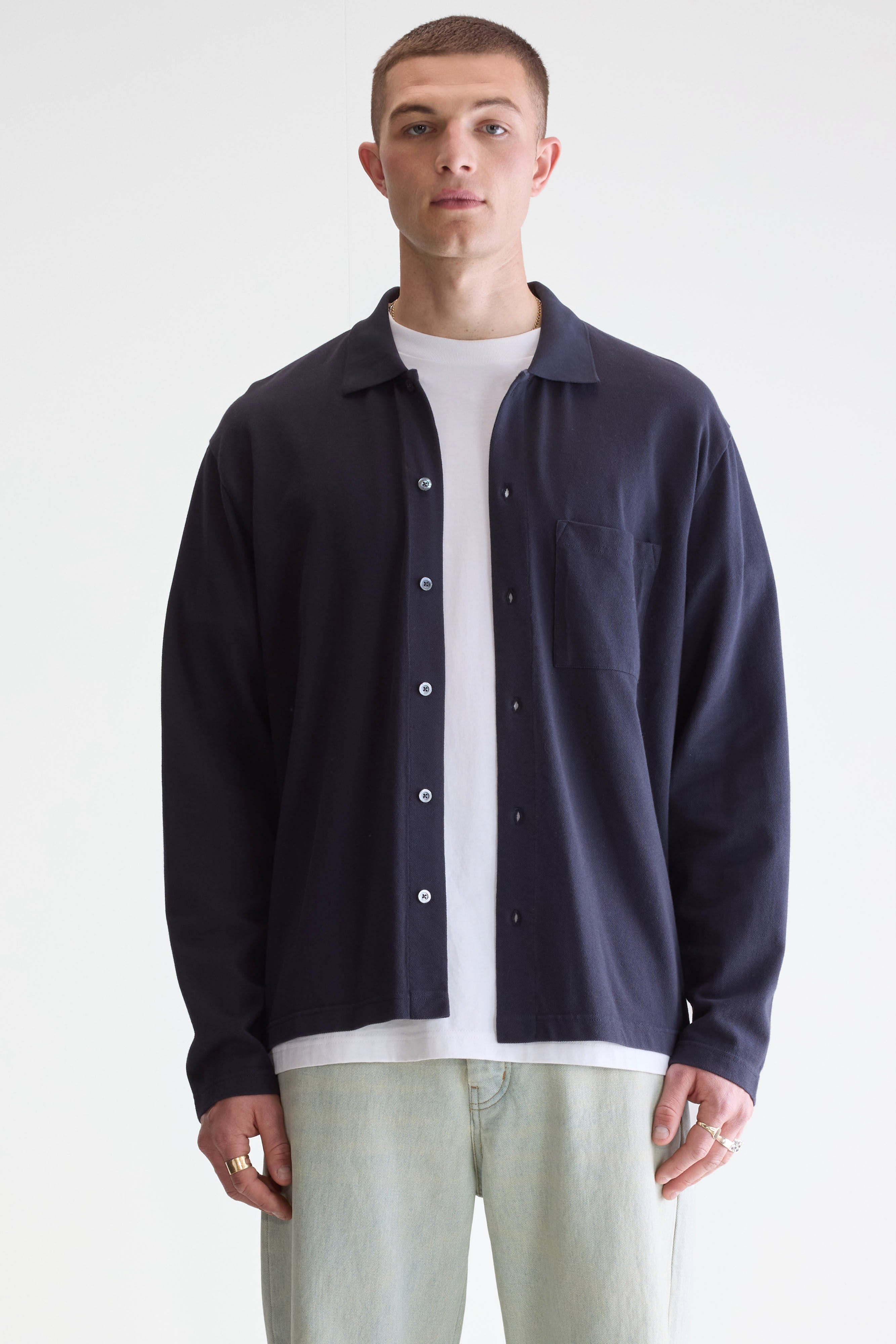 Vision Long-sleeve Polo - Navy For Men | Bellerose