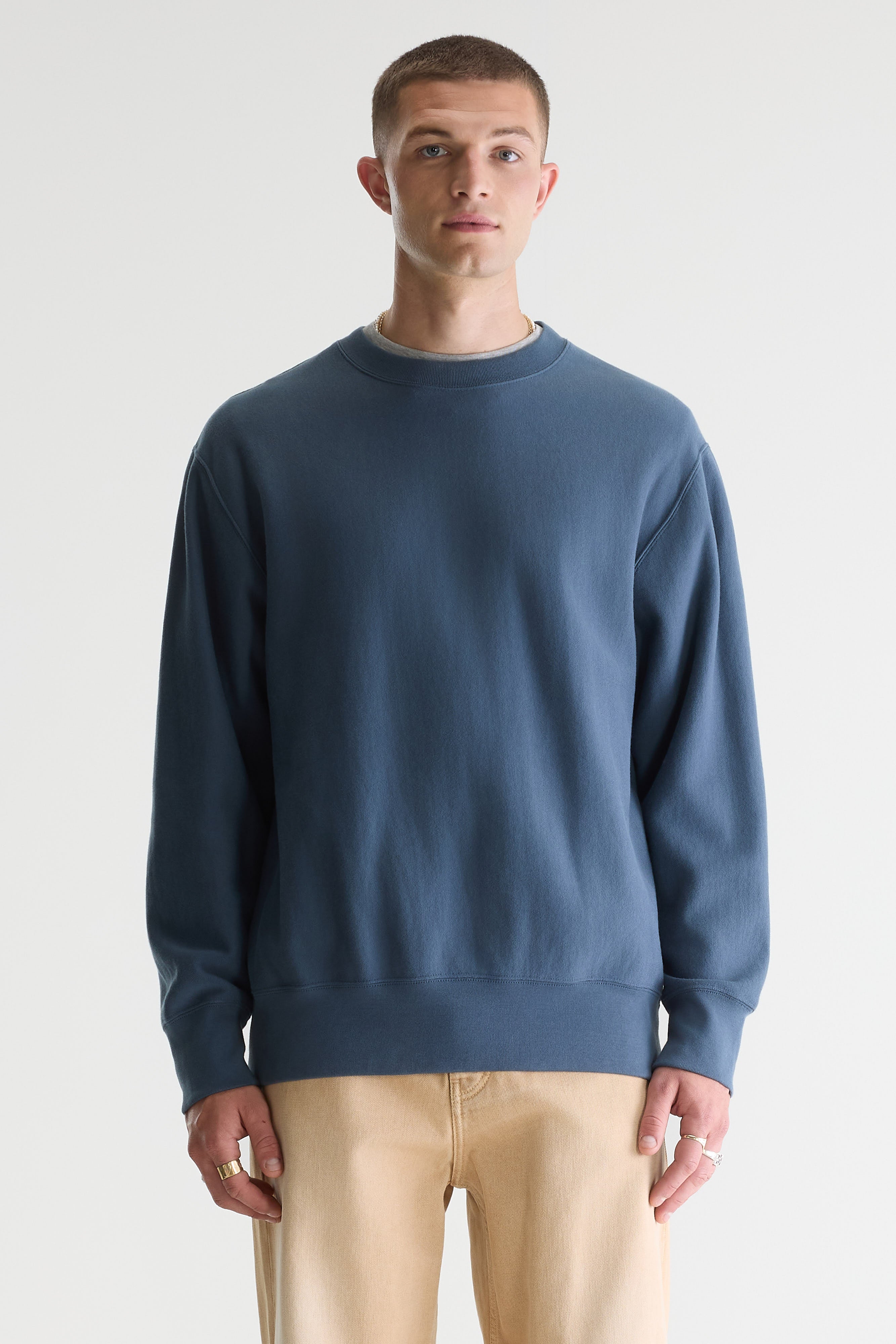 Flake Crewneck Sweatshirt - Dove For Men | Bellerose