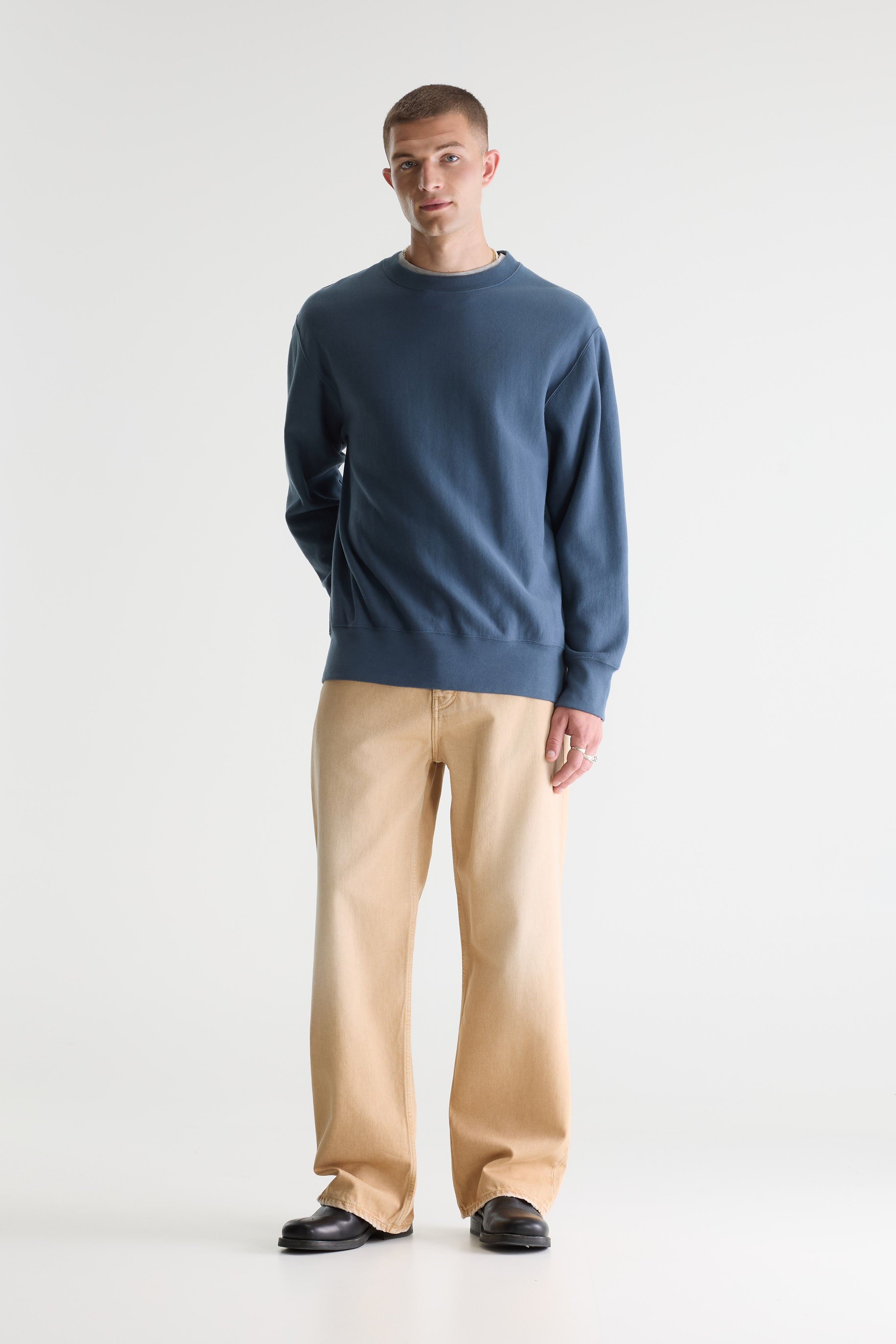 Flake Crewneck Sweatshirt - Dove For Men | Bellerose