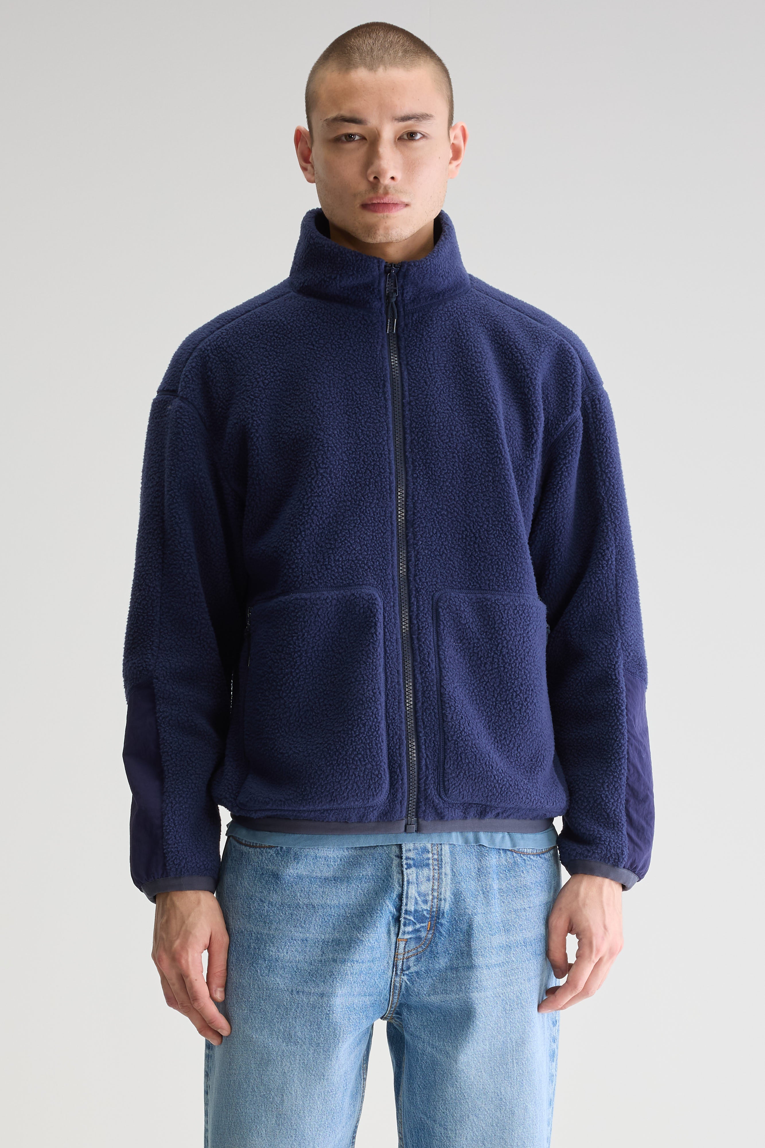 Jordel Zip-up Sweatshirt Jacket - Ink For Men | Bellerose