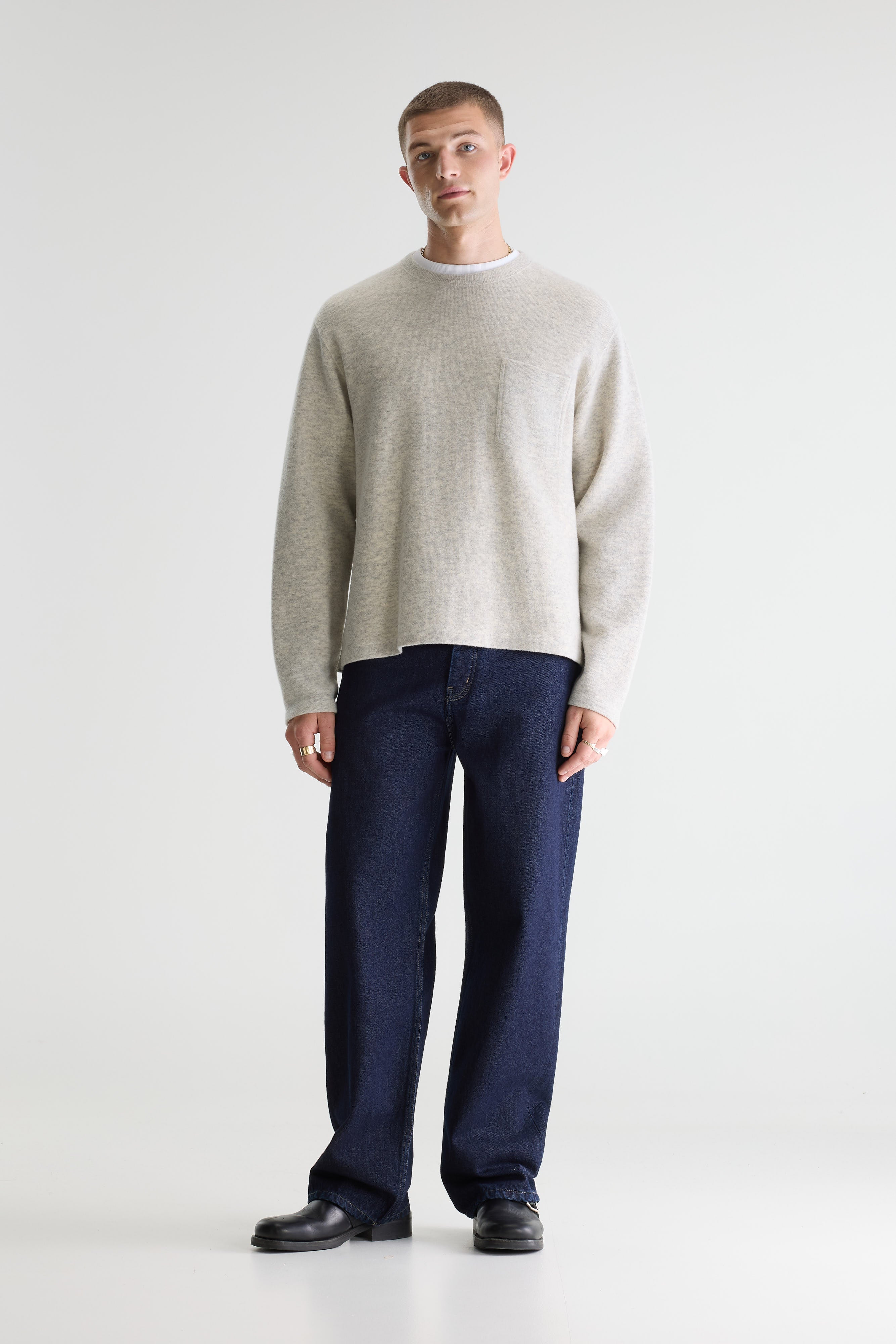 Velo Crewneck Sweatshirt - Heather grey Für Men | Bellerose