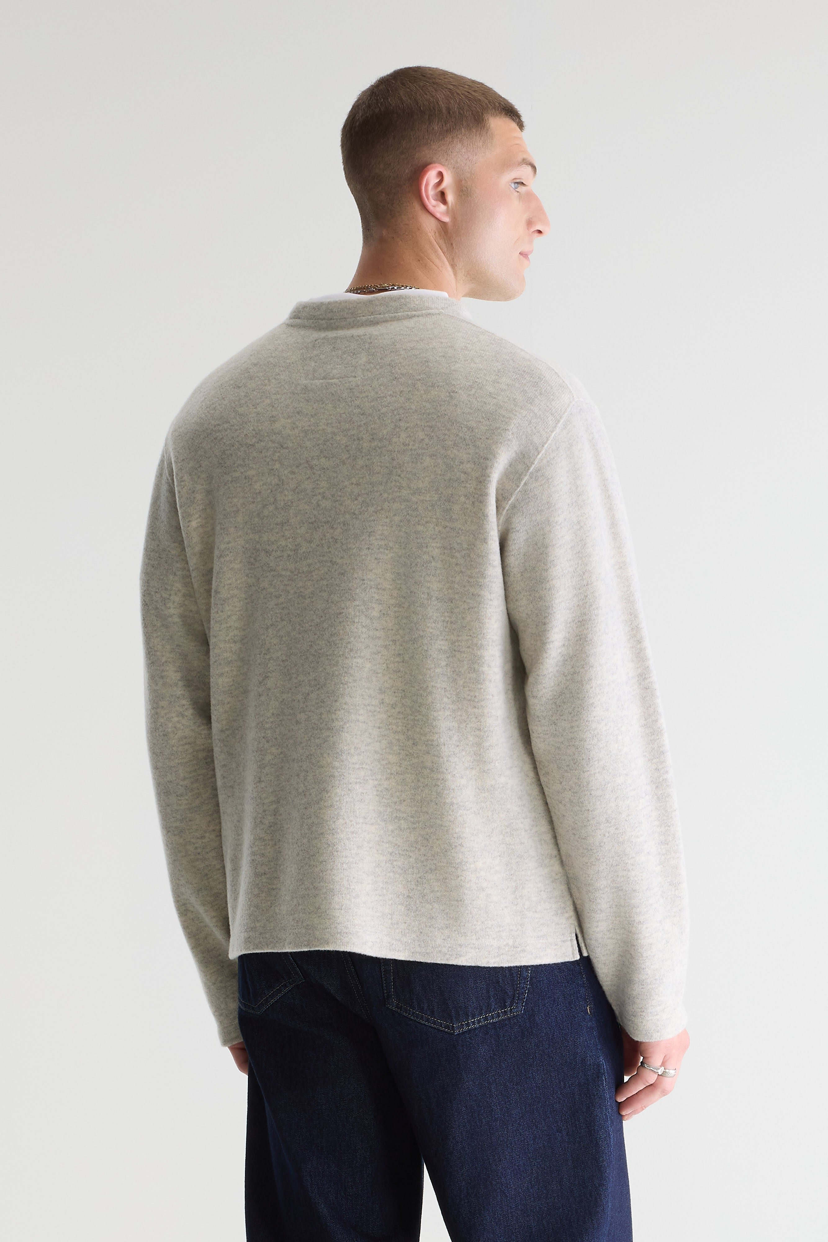 Velo Crewneck Sweatshirt - Heather grey Für Men | Bellerose