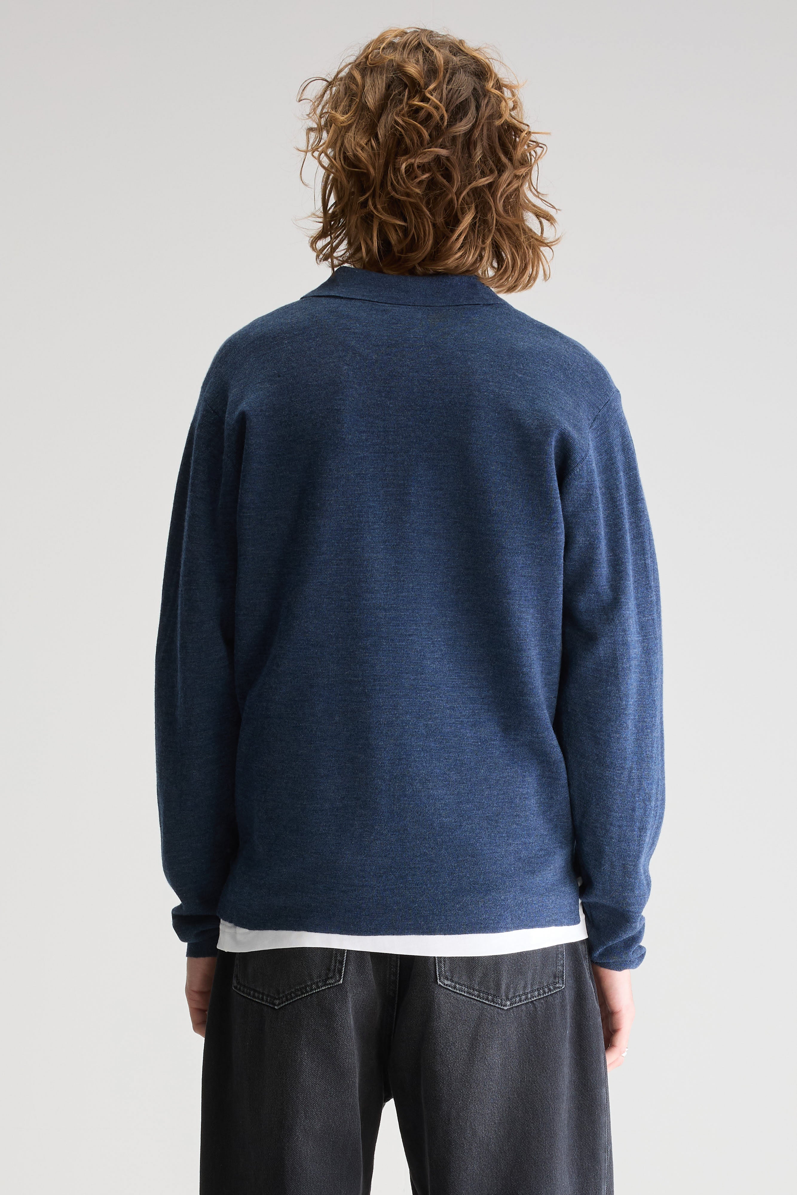 Dynay Slim Polo Sweater - Pearl grey For Men | Bellerose